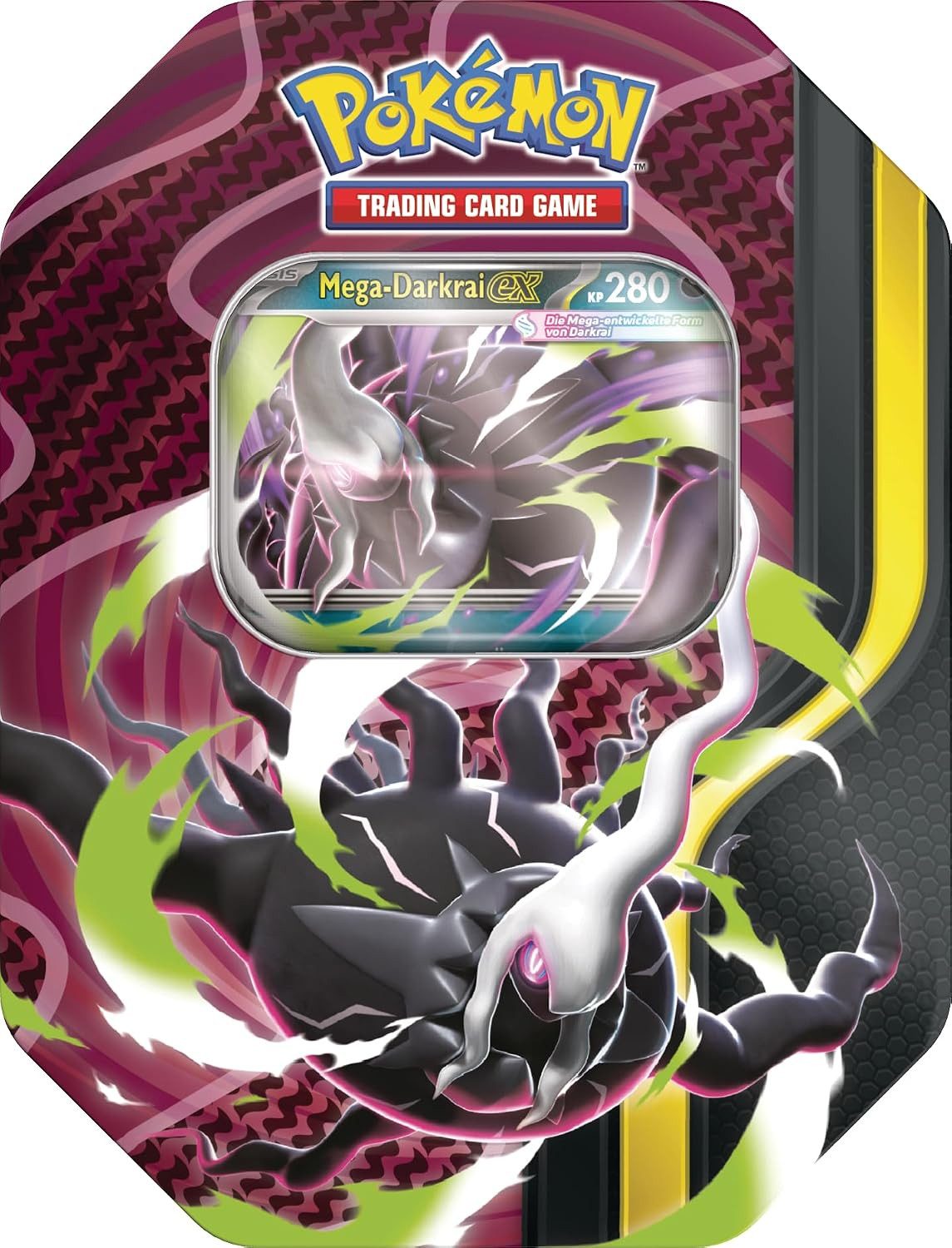 The Pokémon Company International Spiel Pokémon Mega-Darkrai eX Tin Box – 4 Boosterpacks