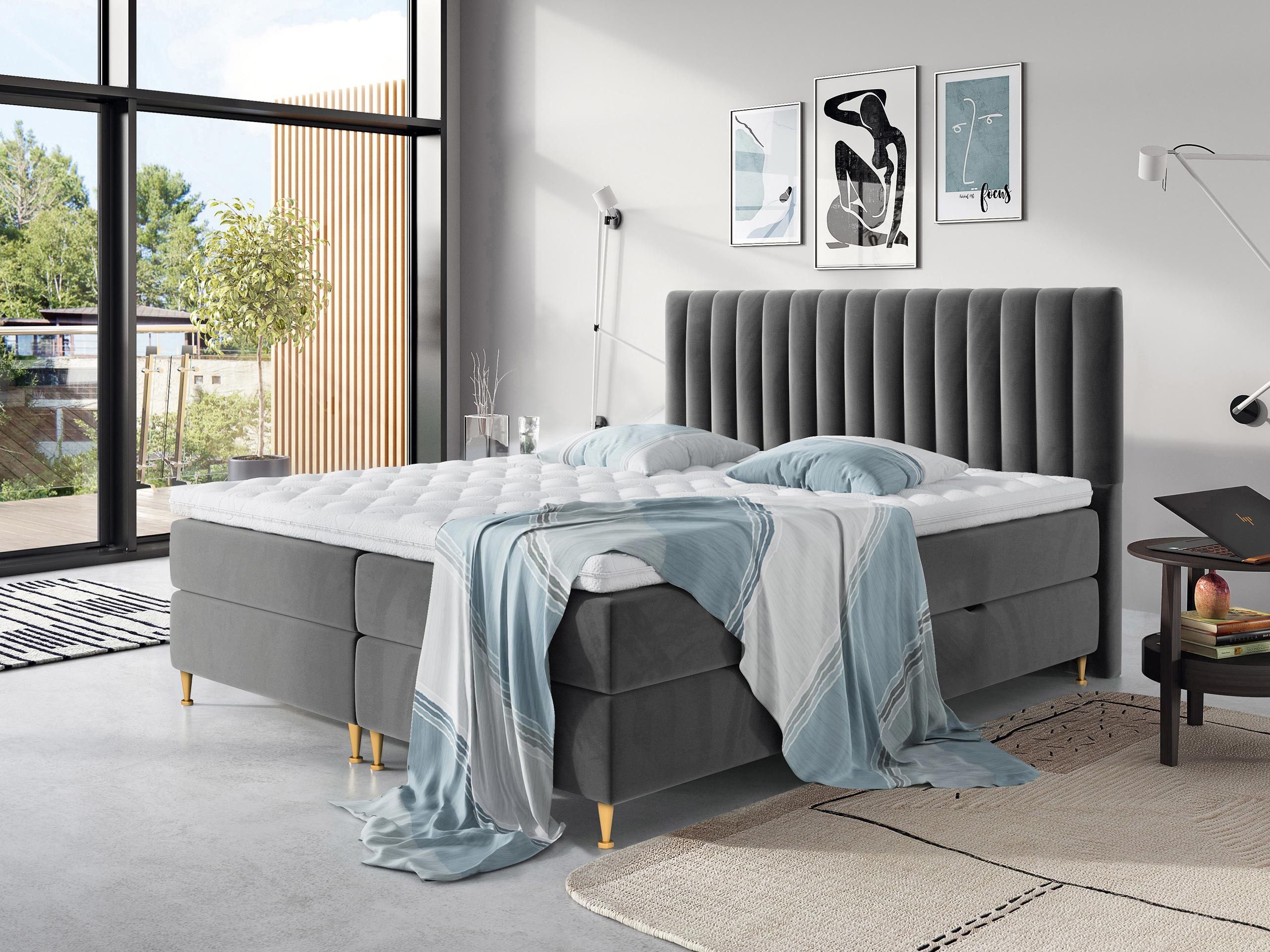 MIRJAN24 Boxspringbett Elegance (Topper, Matratze und günstig online kaufen