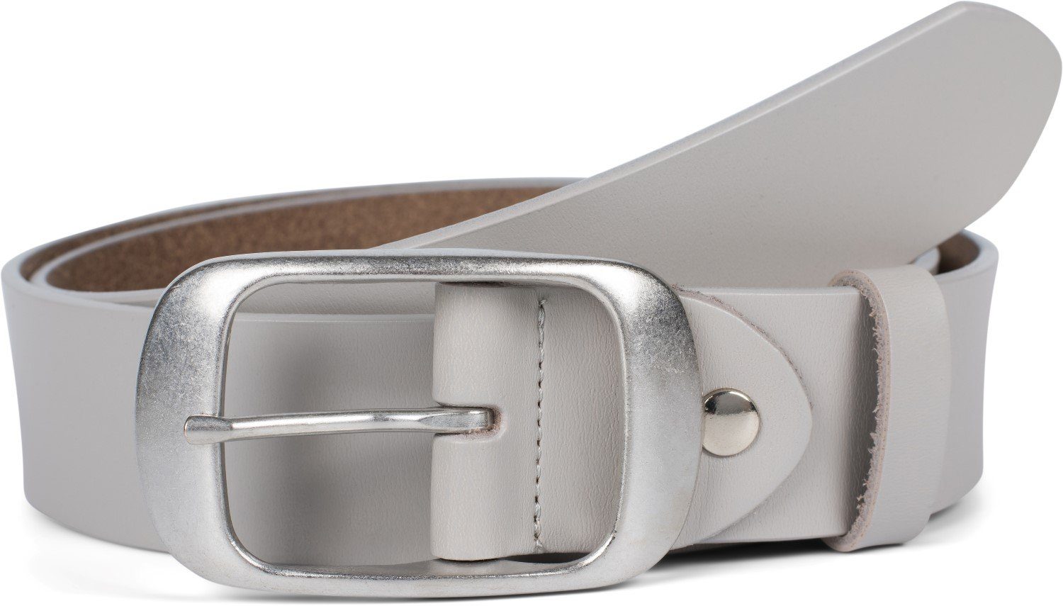 Ledergürtel Unisex Leder Gürtel Unifarben