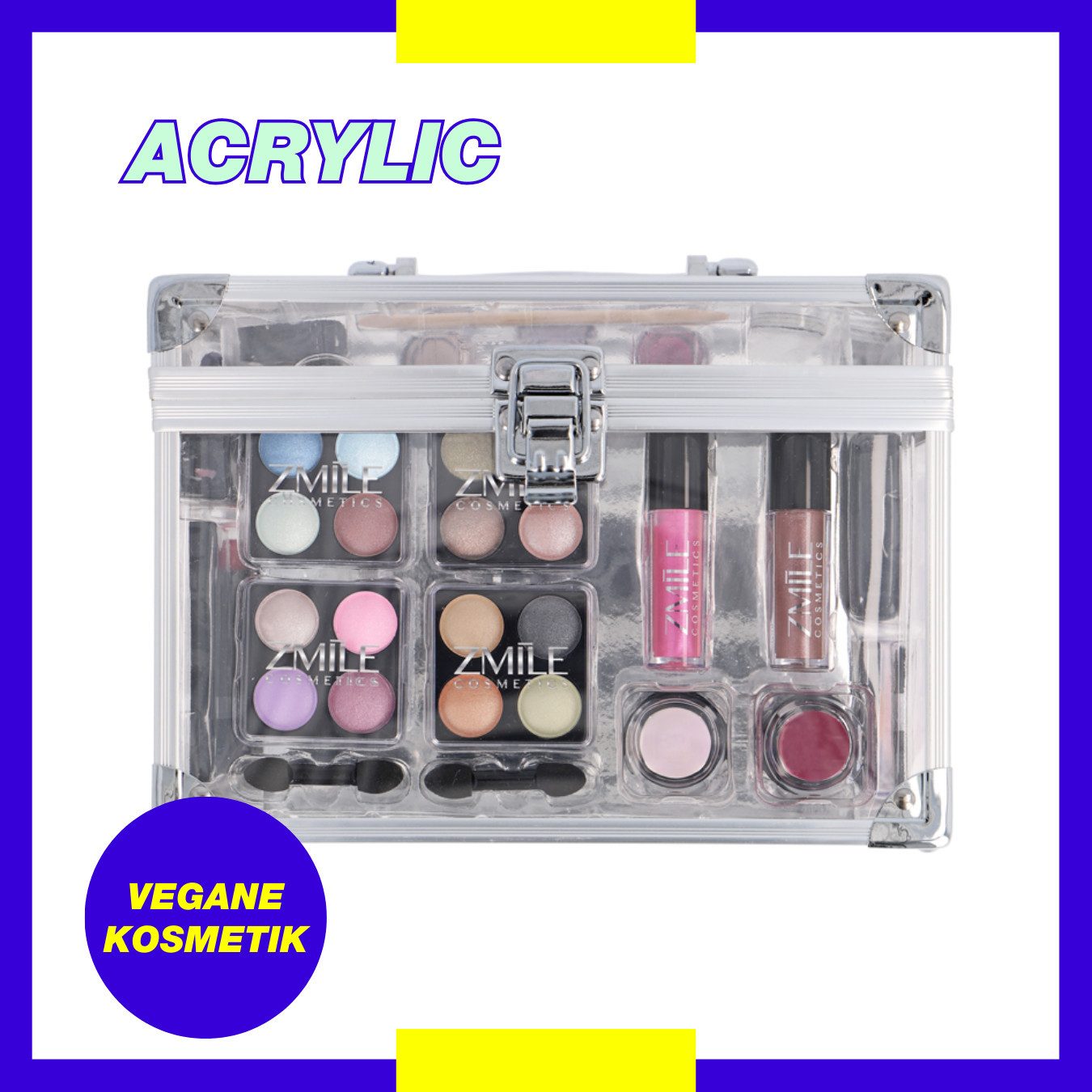 ZMILE COSMETICS Kosmetik-Koffer ACRYLIC, 42-tlg., vegane Kosmetik – Bild 2 von 5