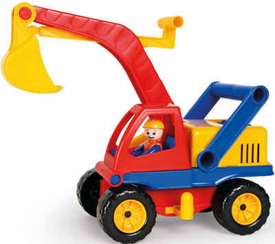 Lena® Spielzeug-Bagger »Aktive«, mit beweglichem Baggerarm und verstellbarem Fahrgestell; Made in Europe