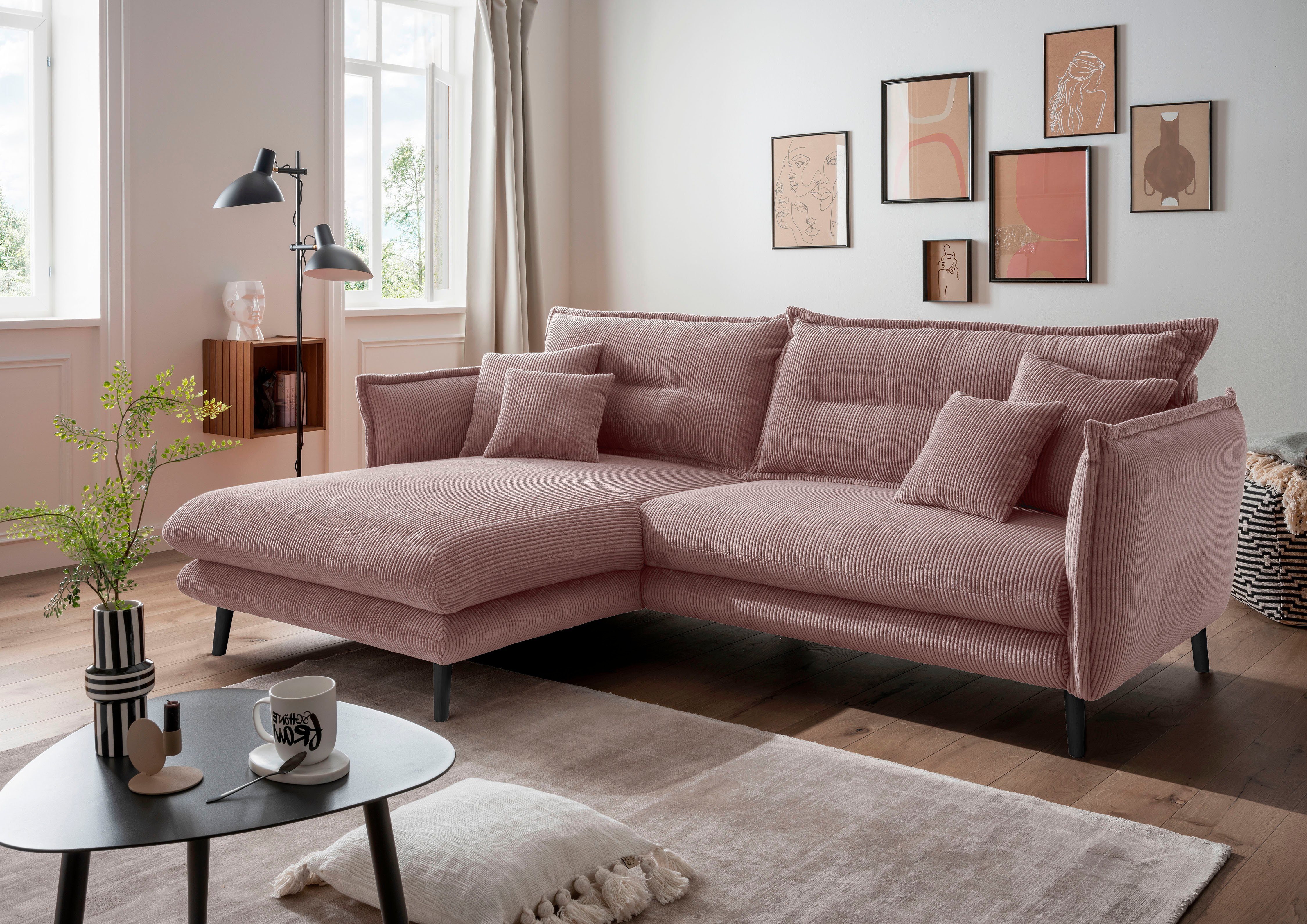 INOSIGN Ecksofa Lazio modernes Design, bequem, günstig online kaufen