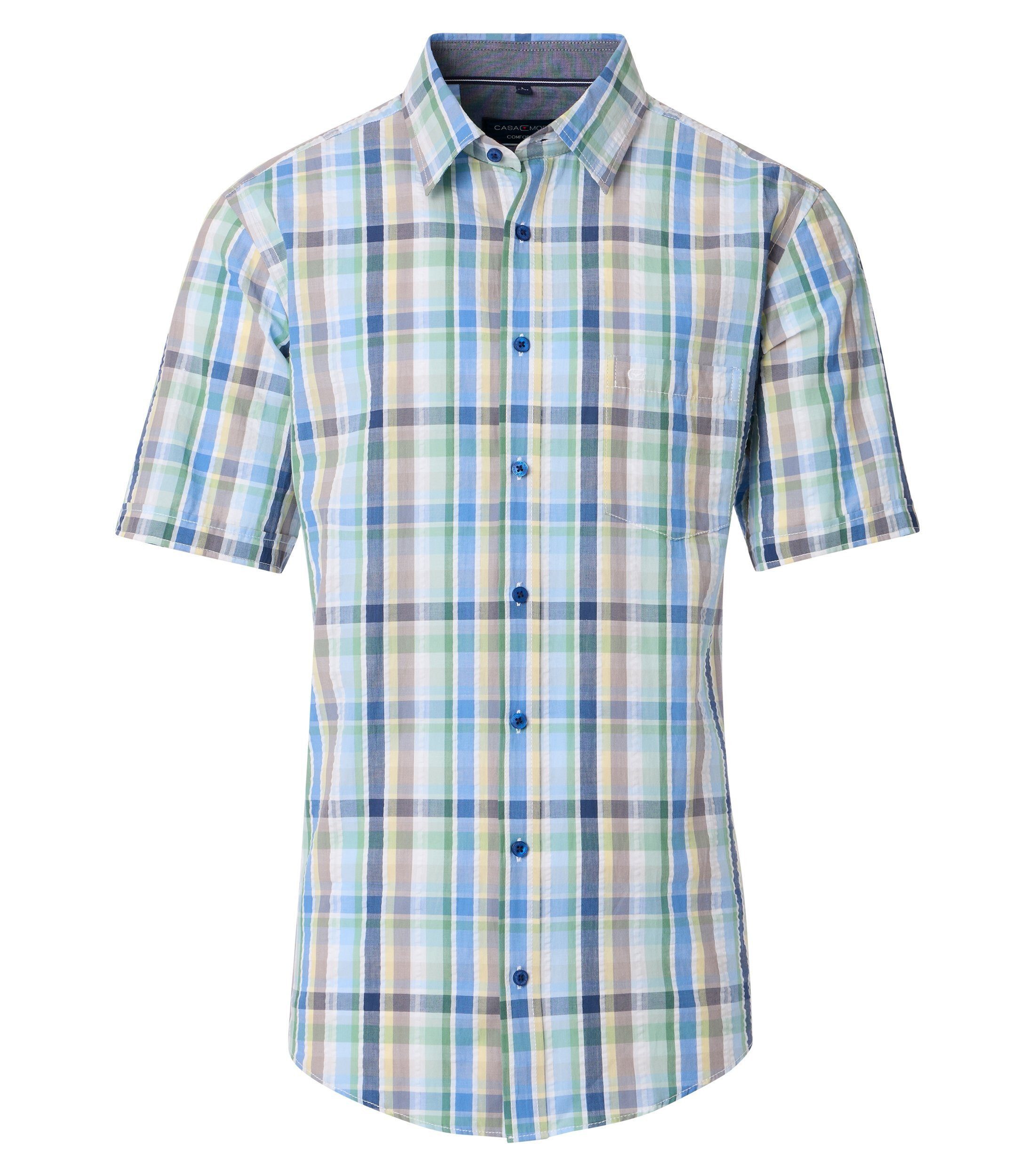 CASAMODA Kurzarmhemd CASAMODA Freizeithemd Kurzarm kariert