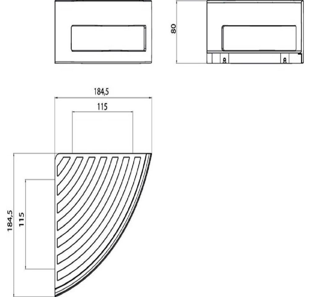 Emco Eckregal »System2 Eckwandkorb m. verdeckter Wandbefestigung, chrom«, 2-tlg., chrom-HomeTrends