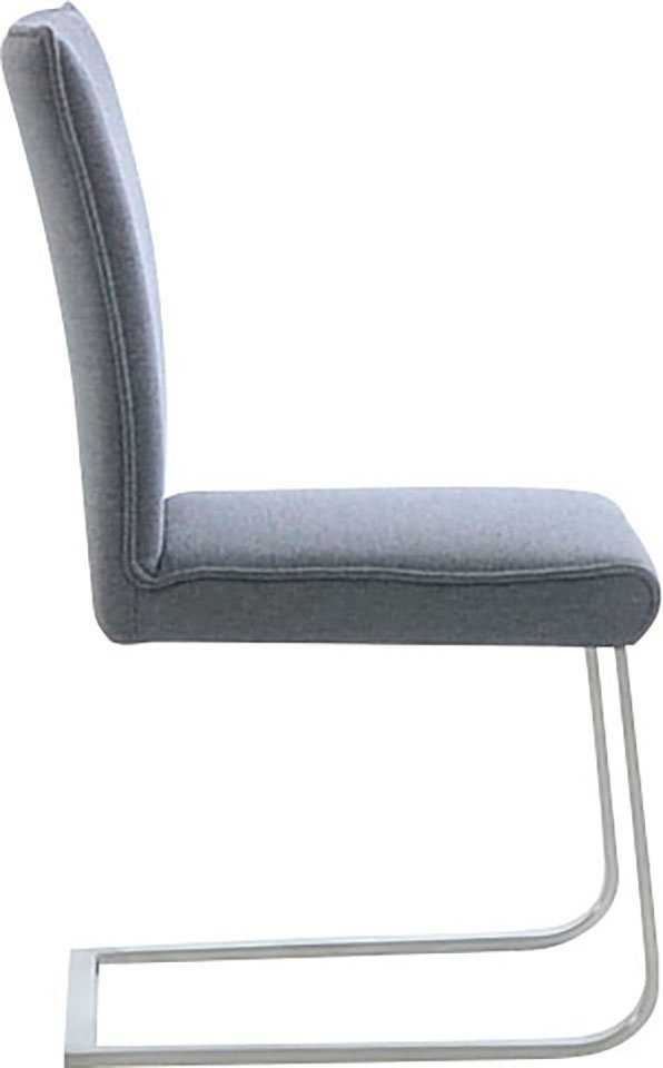 Santos K+W hochwertiger III, mit Wohnen Komfort & Edelstahl, Freischwinger Gestell Sitzkomfort aus Sattlernaht,