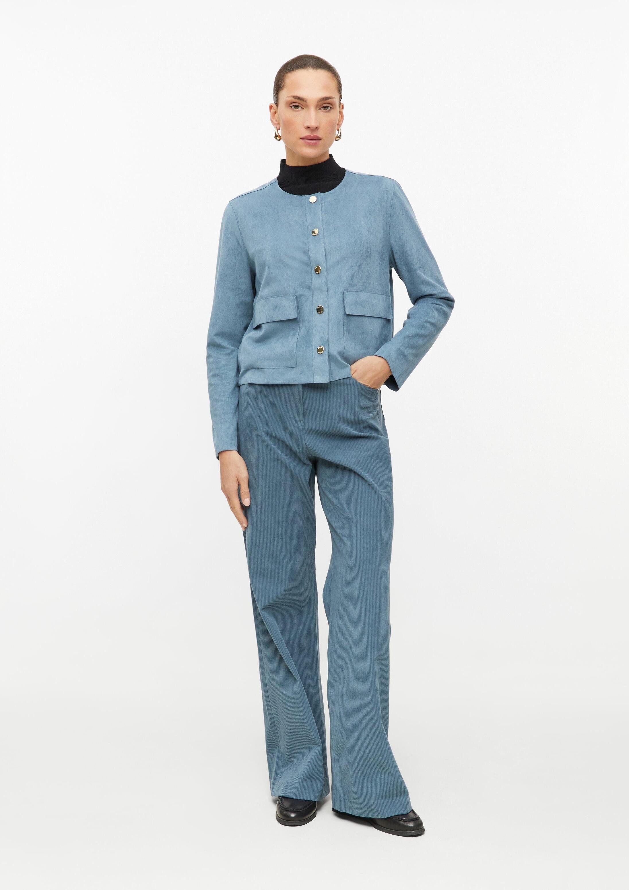 s.Oliver Chinos Hose Cordhose mit Wide Leg