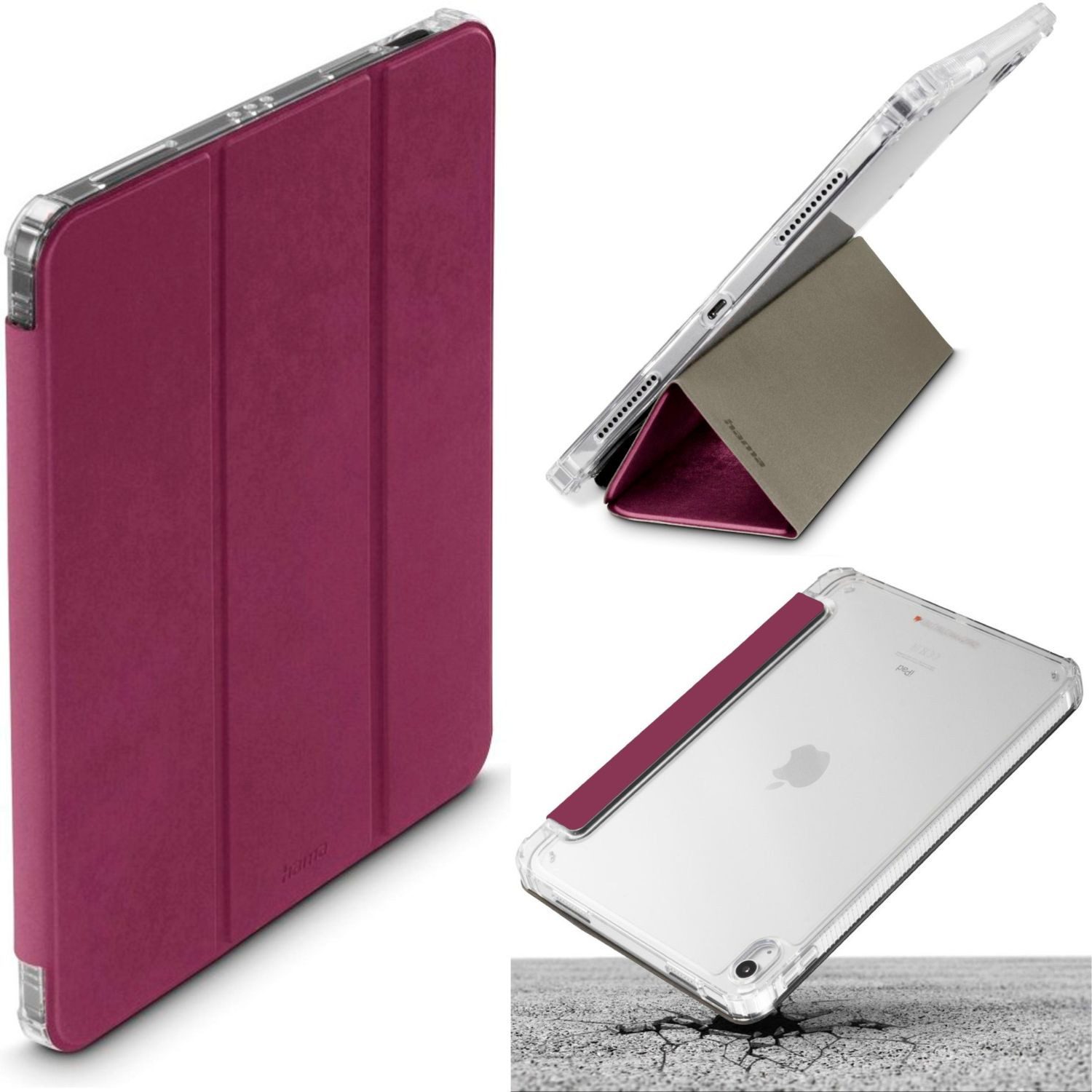 Hama Tablet-Hülle D3O® Rugged Case Smart Tasche Book Cover Stoßfest 11 Zoll, Ständer Schutz-Hülle Rugged Case für Samsung Galaxy Tab A9+ A11+ 11"