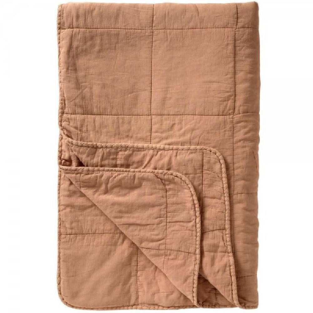Wohndecke Ib Laursen Tagesdecke Quilt Vintage Burned Rose (130x180cm), Ib Laursen