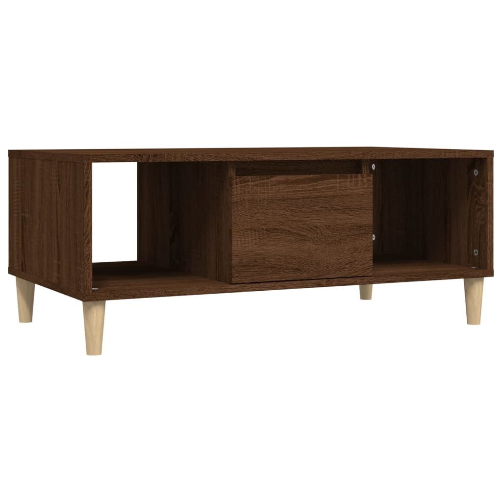vidaXL Couchtisch Couchtisch Braun Eichen-Optik 90x50x36,5 günstig online kaufen