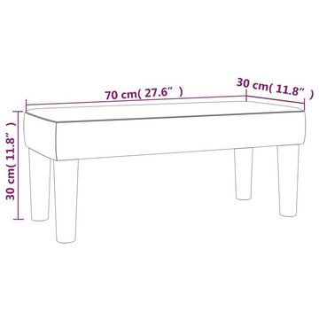 furnicato Sitzbank Dunkelgrau 70x30x30 cm Samt