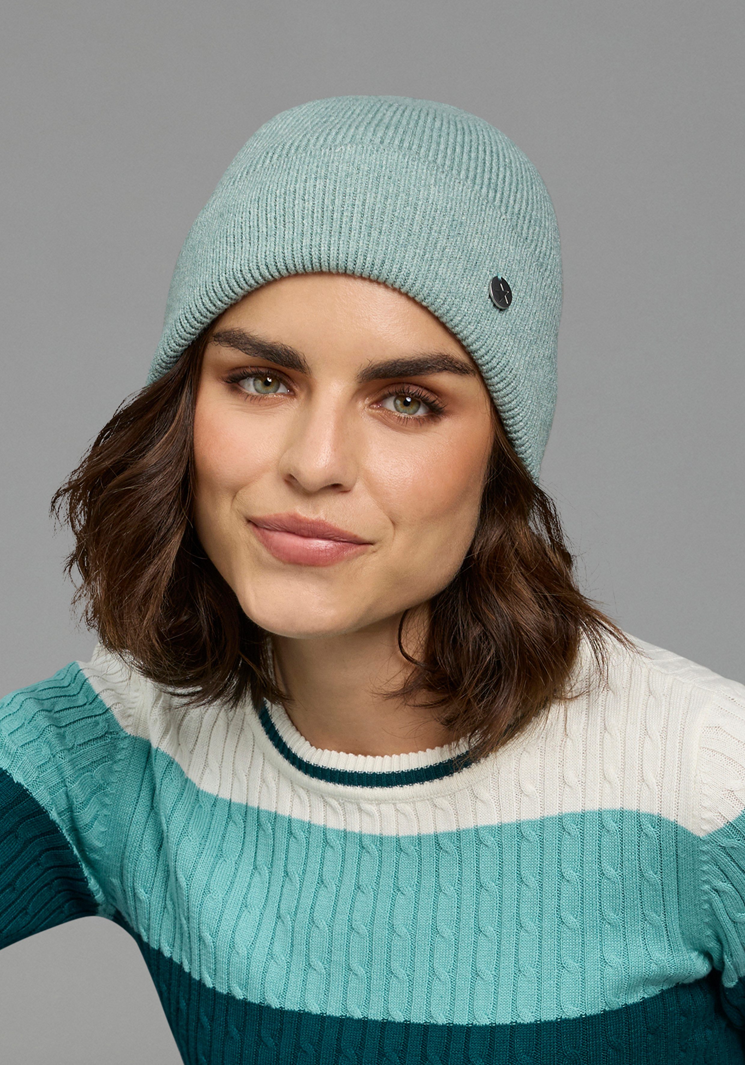 Laura Scott Strickmütze in Rippenstrick mit modischem Umschlag - NEW. € 15,99, (€ 15,99 pro 1 Stk).