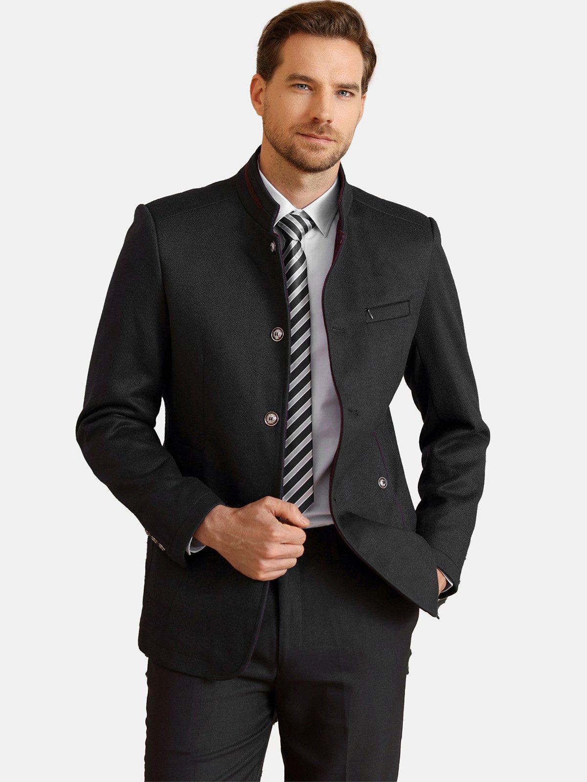 Allthemen Kurzmantel Herren Kurzmantel mit Stehkragen günstig online kaufen