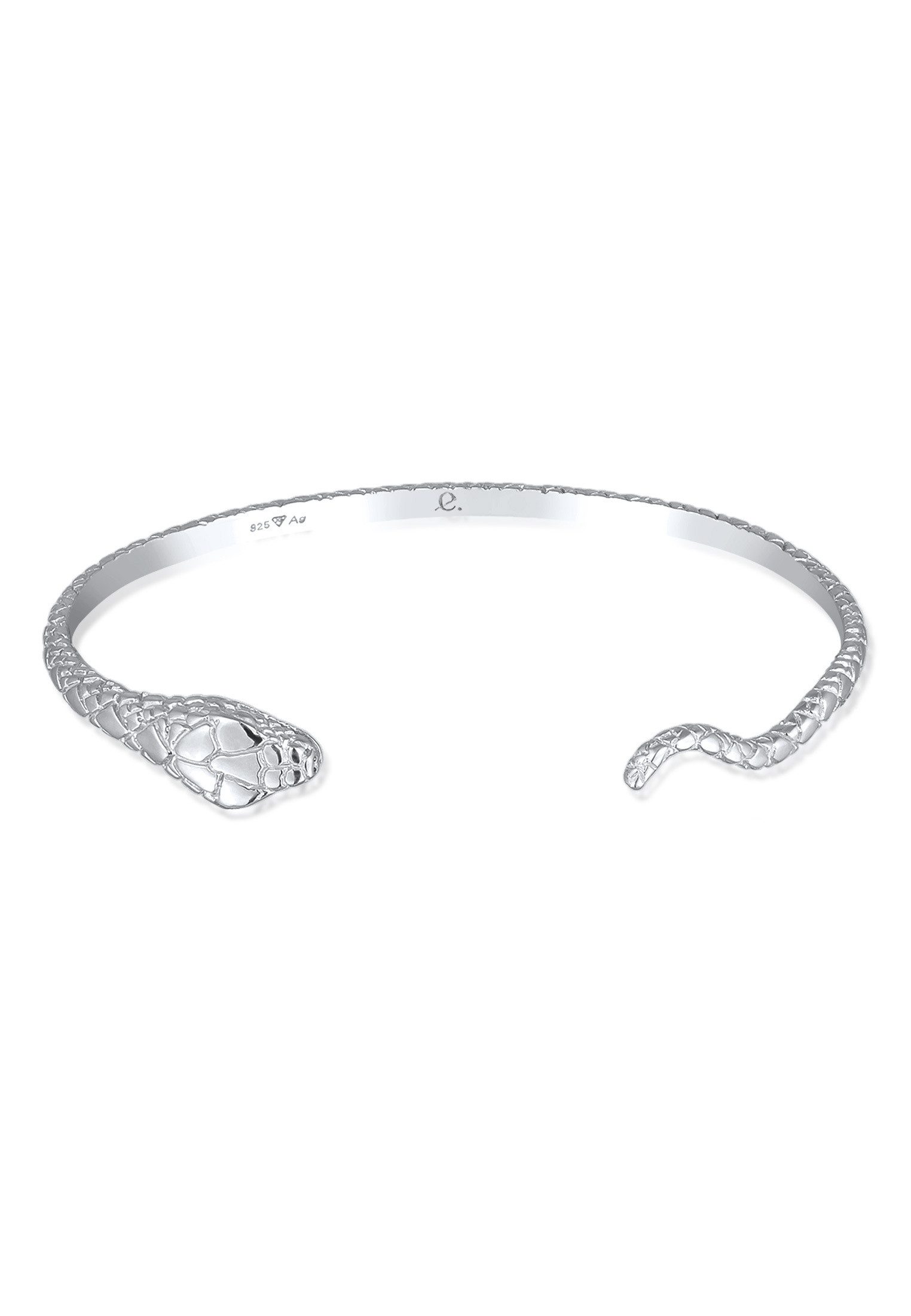 Armreif Armreif Offen Schlangen Motiv 925 Silber vergoldet