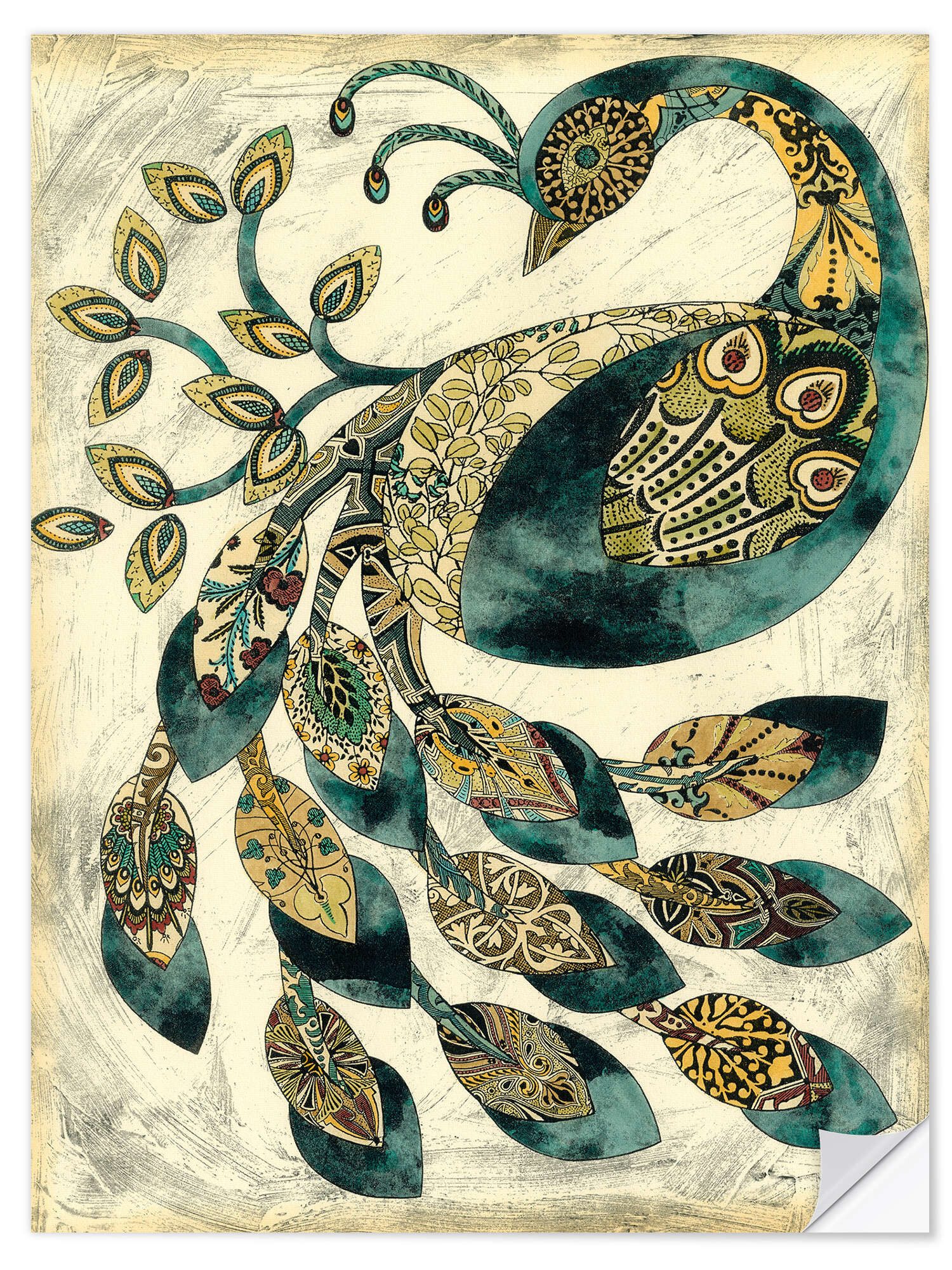 Wandbild Königlicher Pfau II