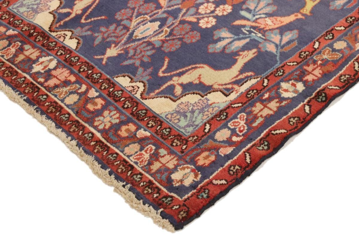Orientteppich Hamadan 103x239 Handgeknüpfter / Perserteppich Orientteppich rechteckig, Nain Läufer, Höhe: 8 mm Trading