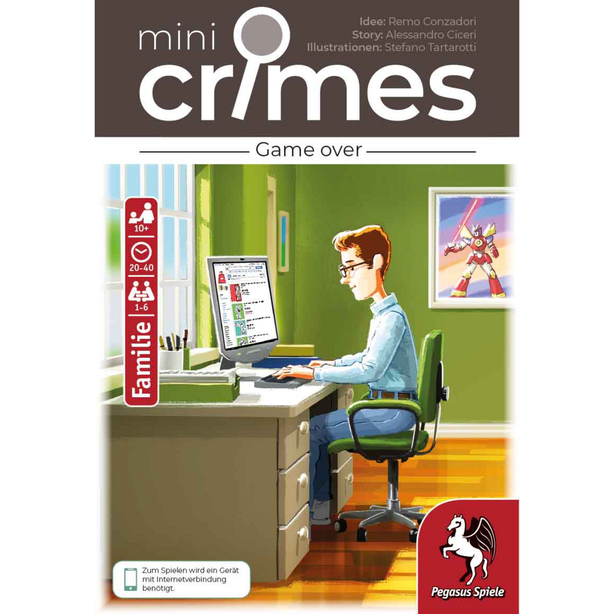 Pegasus Spiel Pegasus MiniCrimes - Game over, Rätselspiel