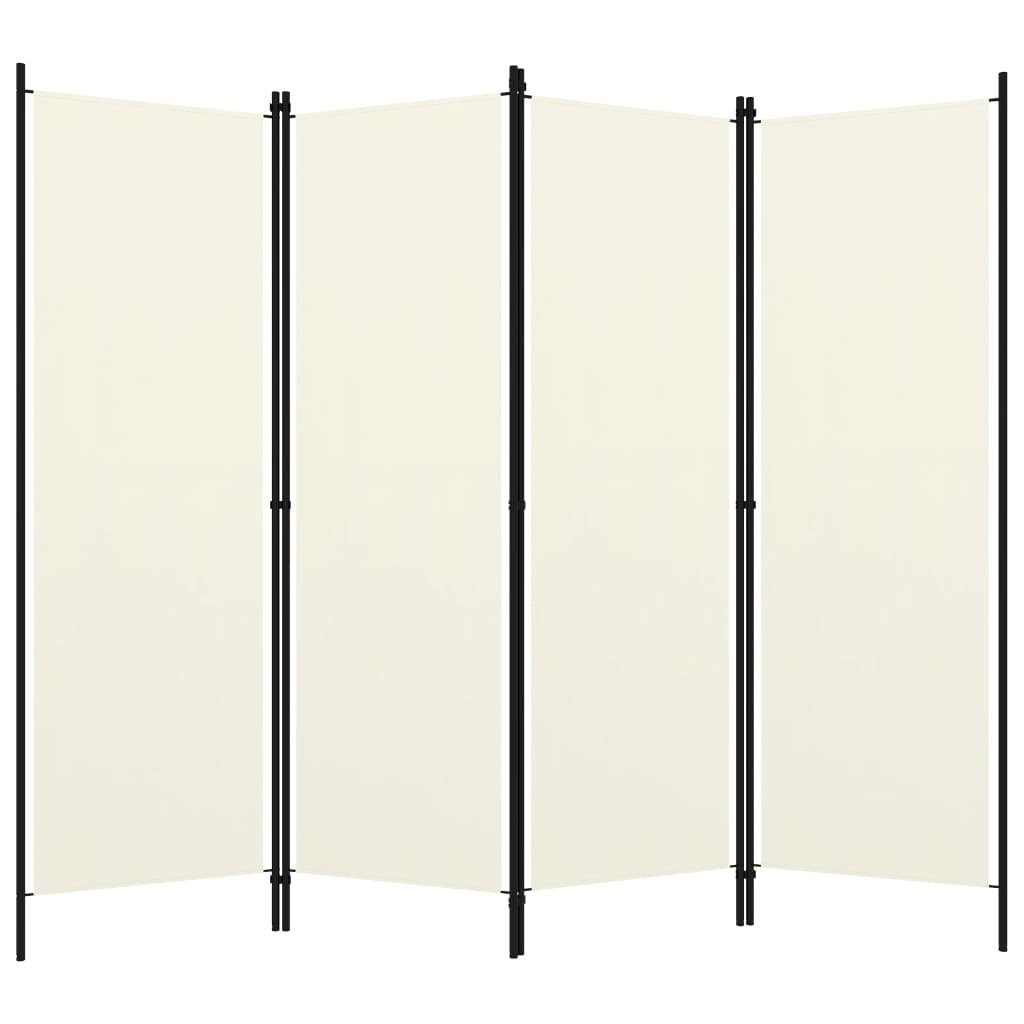 furnicato Raumteiler 4-tlg. Weiß 200x180 cm günstig online kaufen
