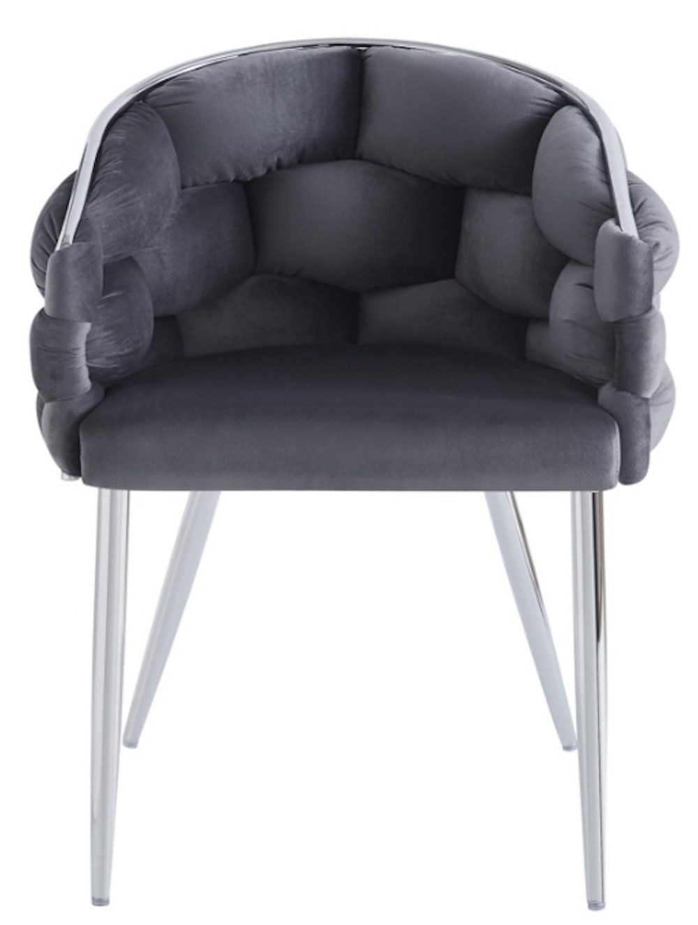 YOZI Polsterstuhl Polsterstuhl Sessel Samtbezug gepolsterter Esszimmerstuhl günstig online kaufen