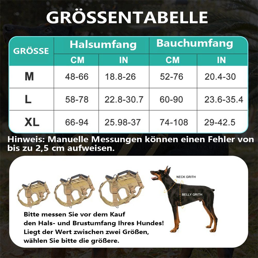 Ledander Hunde-Geschirr Hundegeschirr Hunde, Anti Zug Geschirr mit Kontroll günstig online kaufen