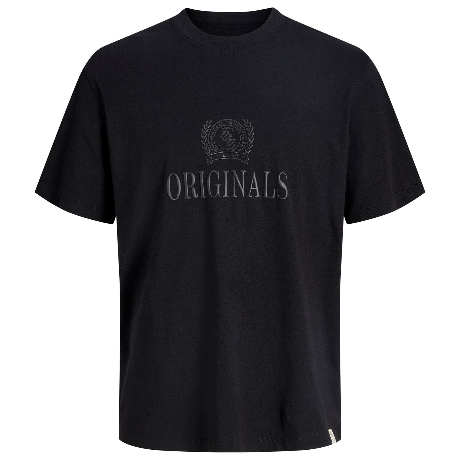 Jack & Jones Rundhalsshirt Jack&Jones XXL T-Shirt JORFREDERIKSBERG schwarz Print