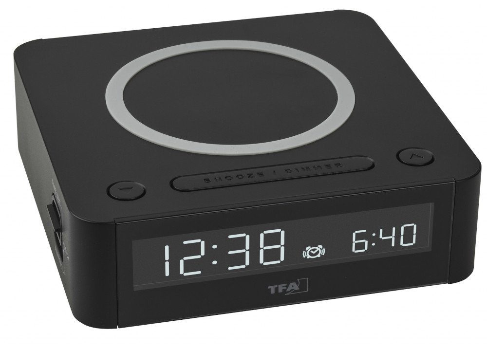 TFA Dostmann Funkwecker TFA 60.2030.01 Digitaler Wecker mit kabelloser Lade günstig online kaufen