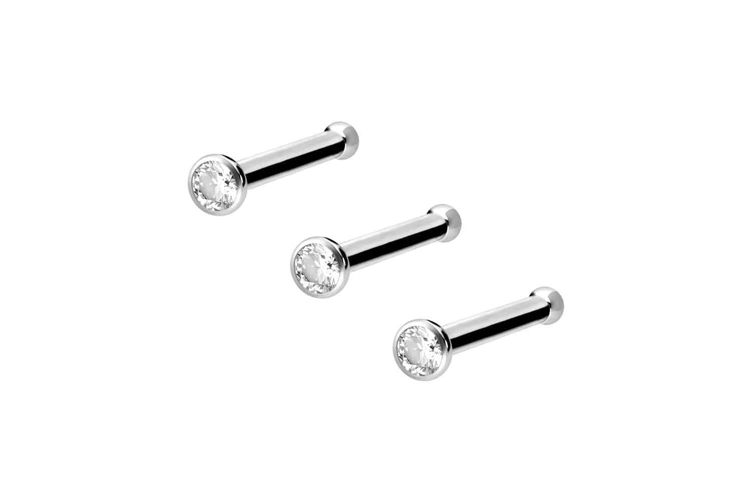PIERCINGLINE Nasenpiercing 3er Set Titan Nasenstecker günstig online kaufen