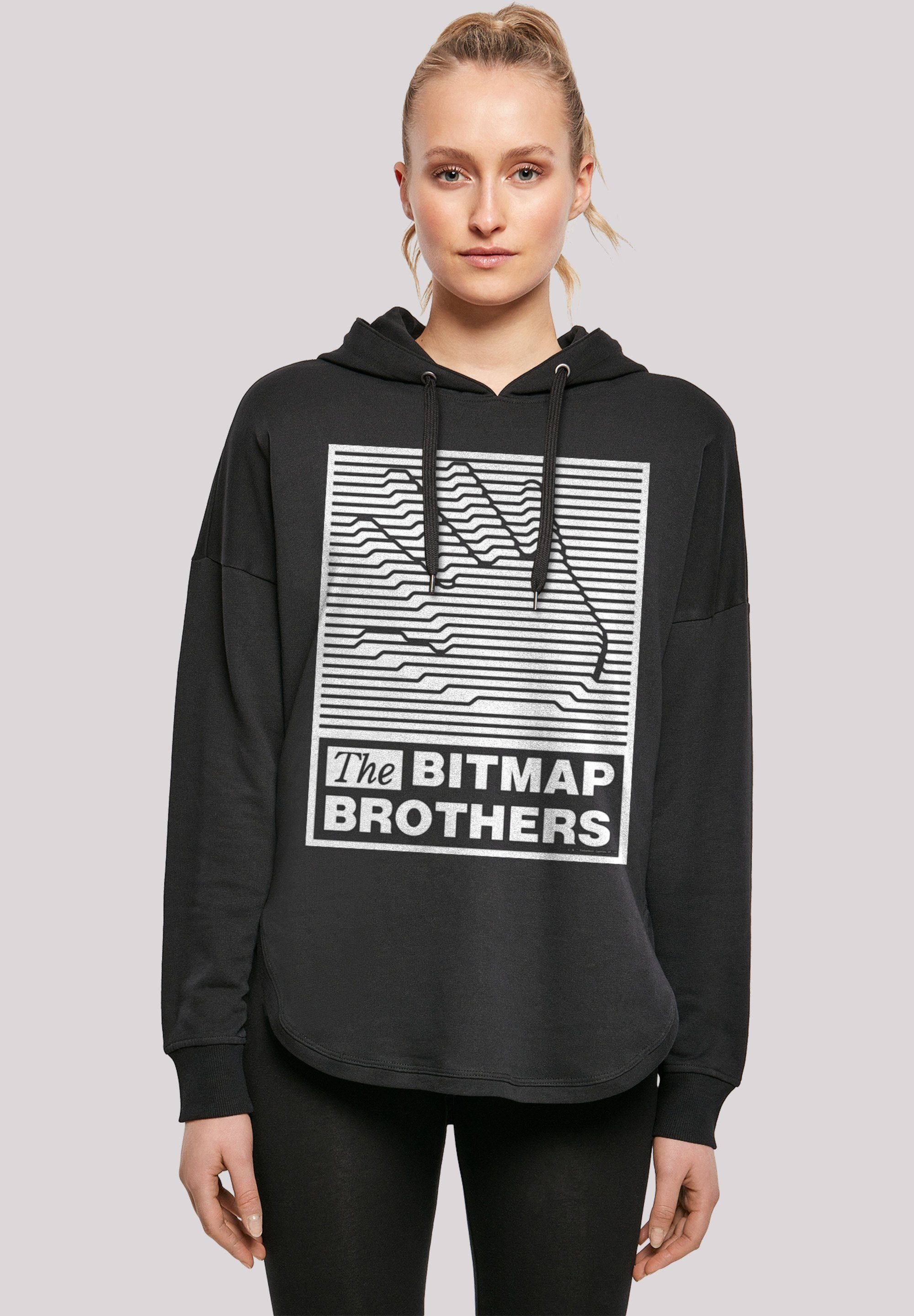 F4NT4STIC Kapuzenpullover Retro Gaming Bitmap Print schwarz Bros