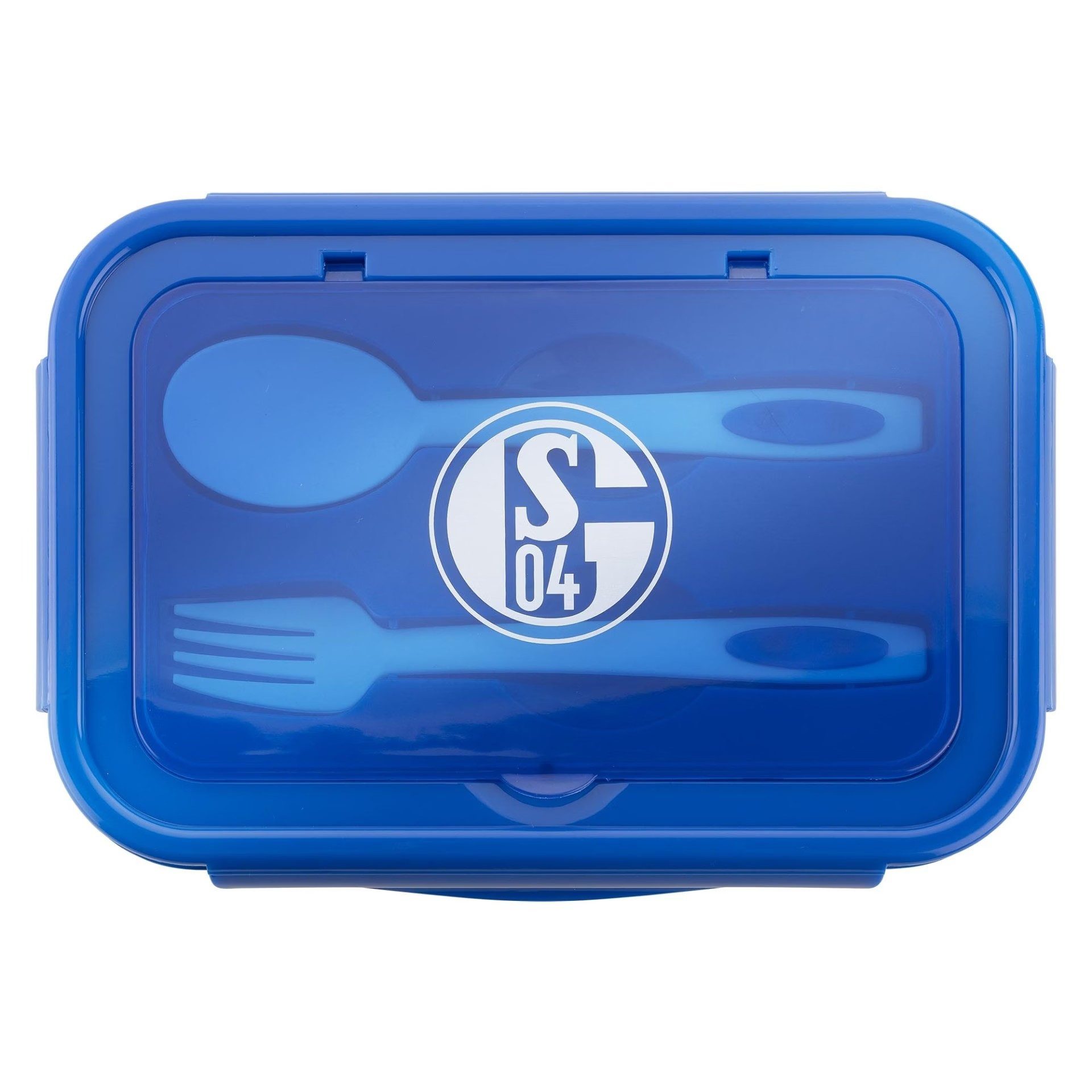 FC Schalke 04 Lunchbox Brotdose mit Besteck, Kunststoff
