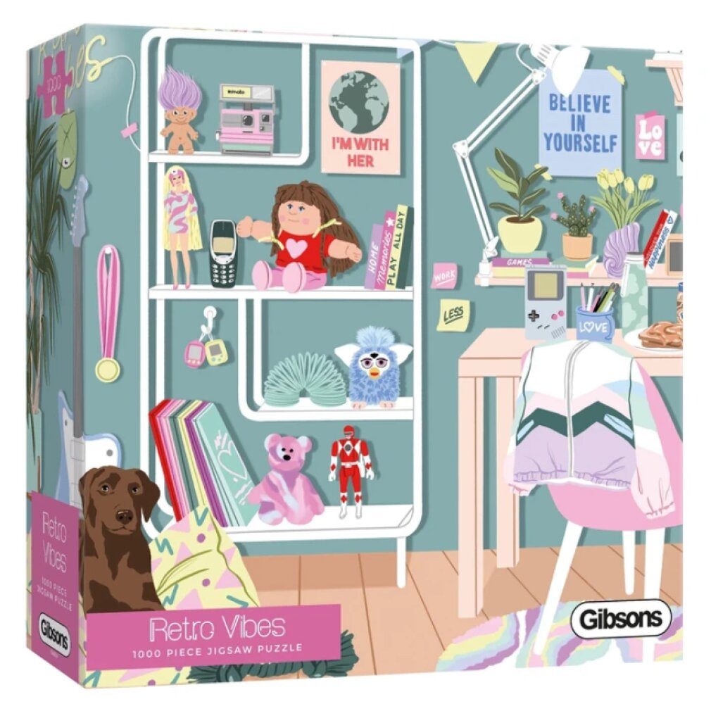 GIBSONS Puzzle Puzzle Retro Vibration 1000 Teile, Puzzleteile