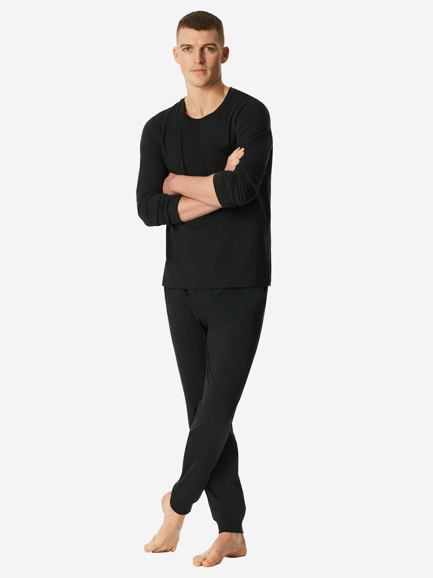 Schiesser Pyjama Modern Nightwear (2 tlg) schlafanzug schlafmode bequem günstig online kaufen