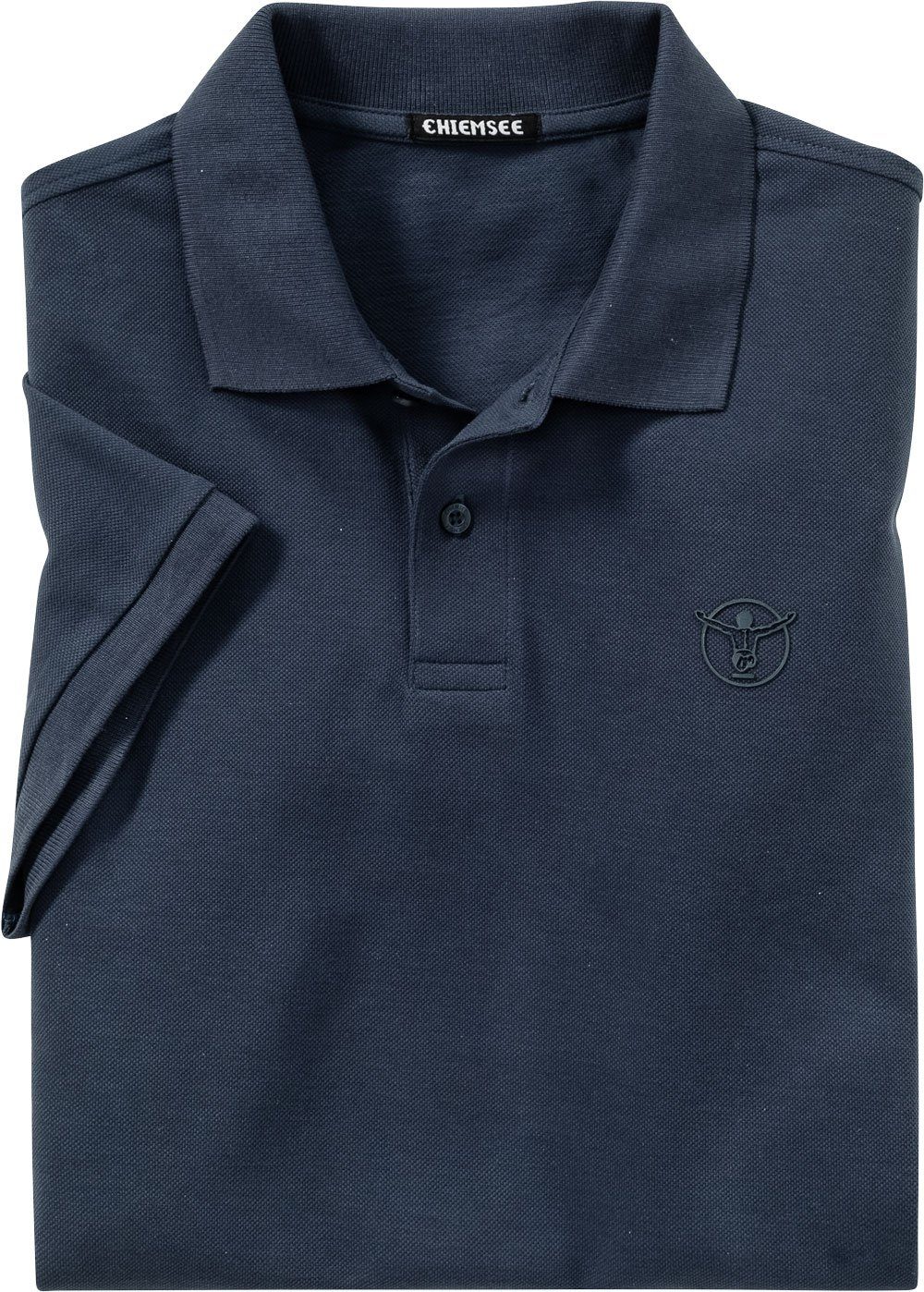 Chiemsee Poloshirt aus marine Baumwoll-Piqué reinem