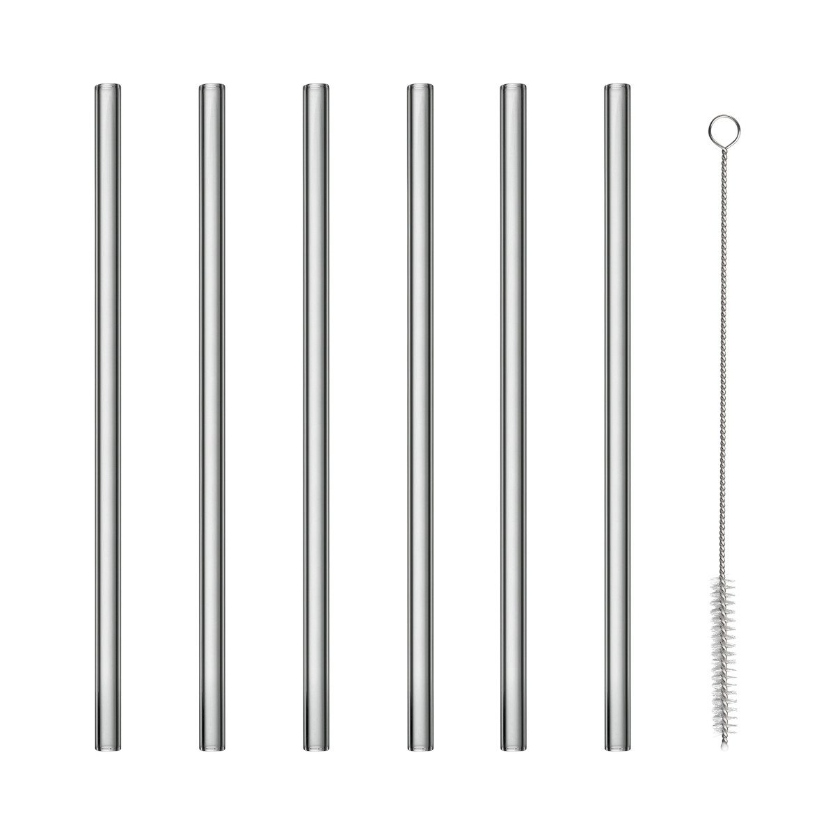 Trinkhalme SALA Glastrinkhalme smoke Set6