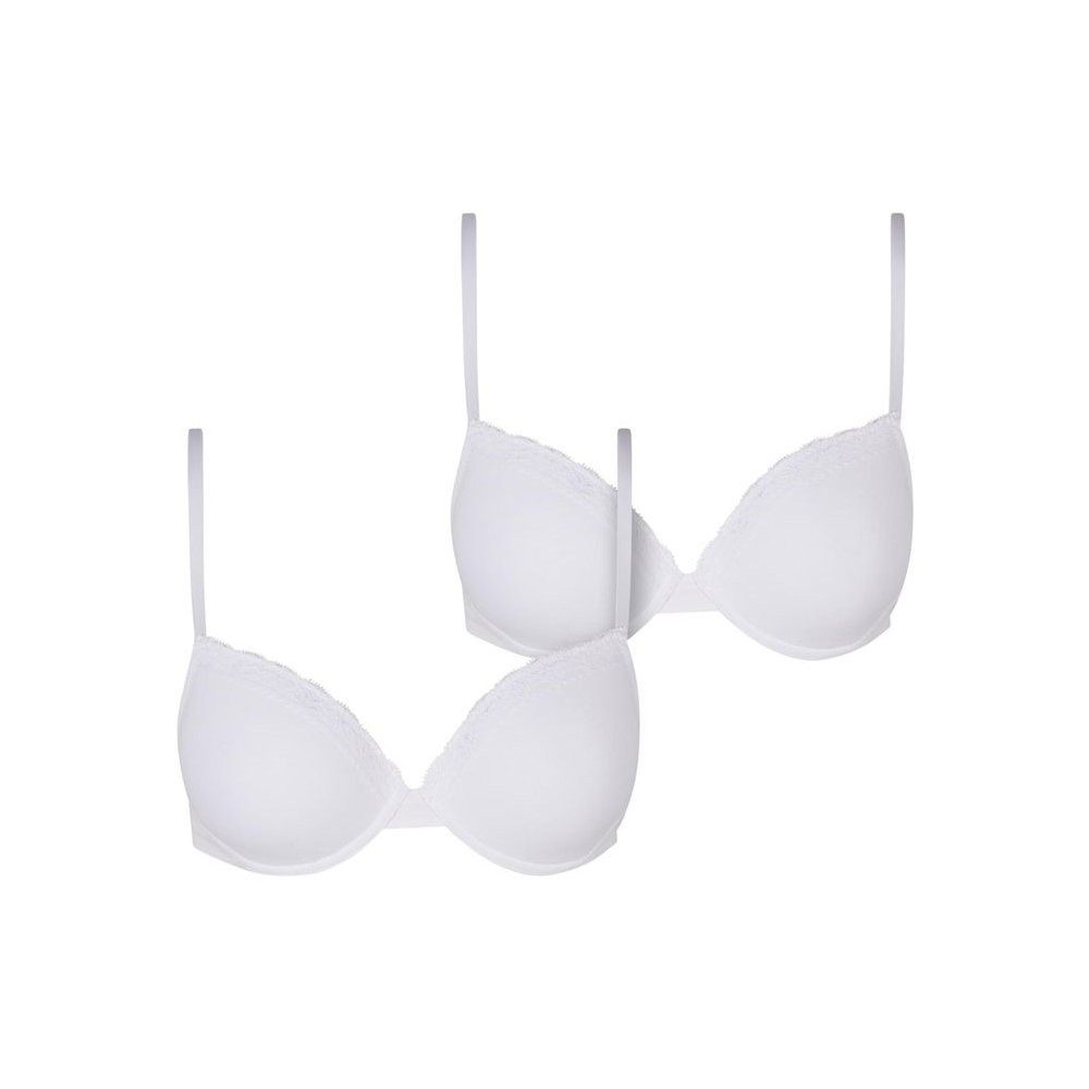 Bügel-BH Ladies Basic Cotton Bra Lace 2-Pack