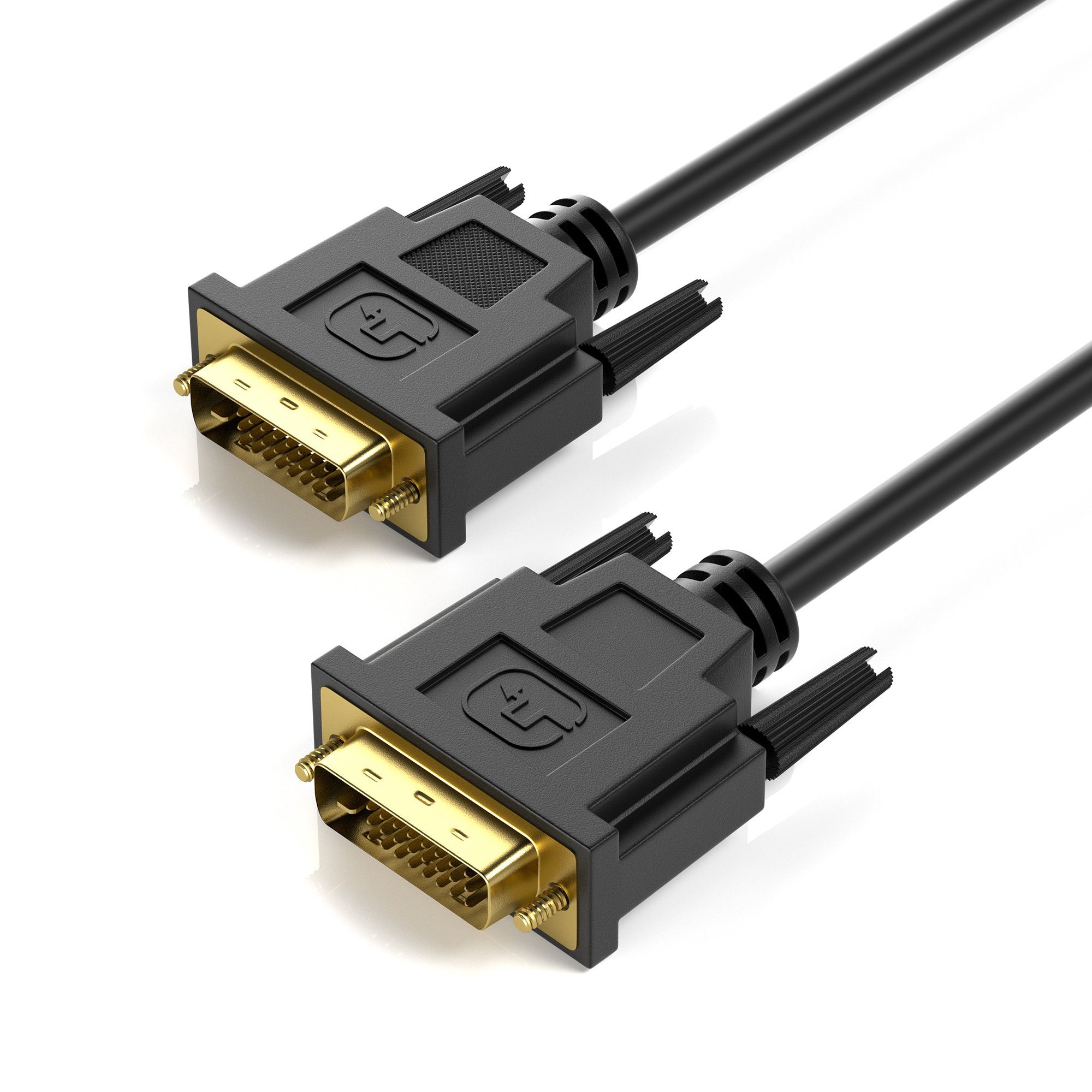 JAMEGA DVI Kabel High Speed DVI-D 24+1 Full HD 1080p max 2560×1600 24K vergol Computer-Kabel, DVI-D Stecker, (500 cm)
