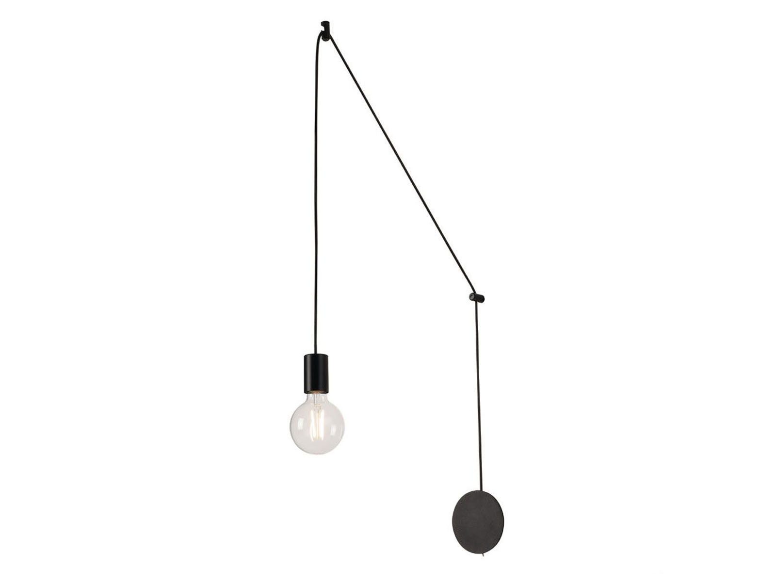ECO-LIGHT Pendelleuchte, ohne Leuchtmittel, minimalistische Industrial für über-n Esstisch hängend, Schwarz L: 5m