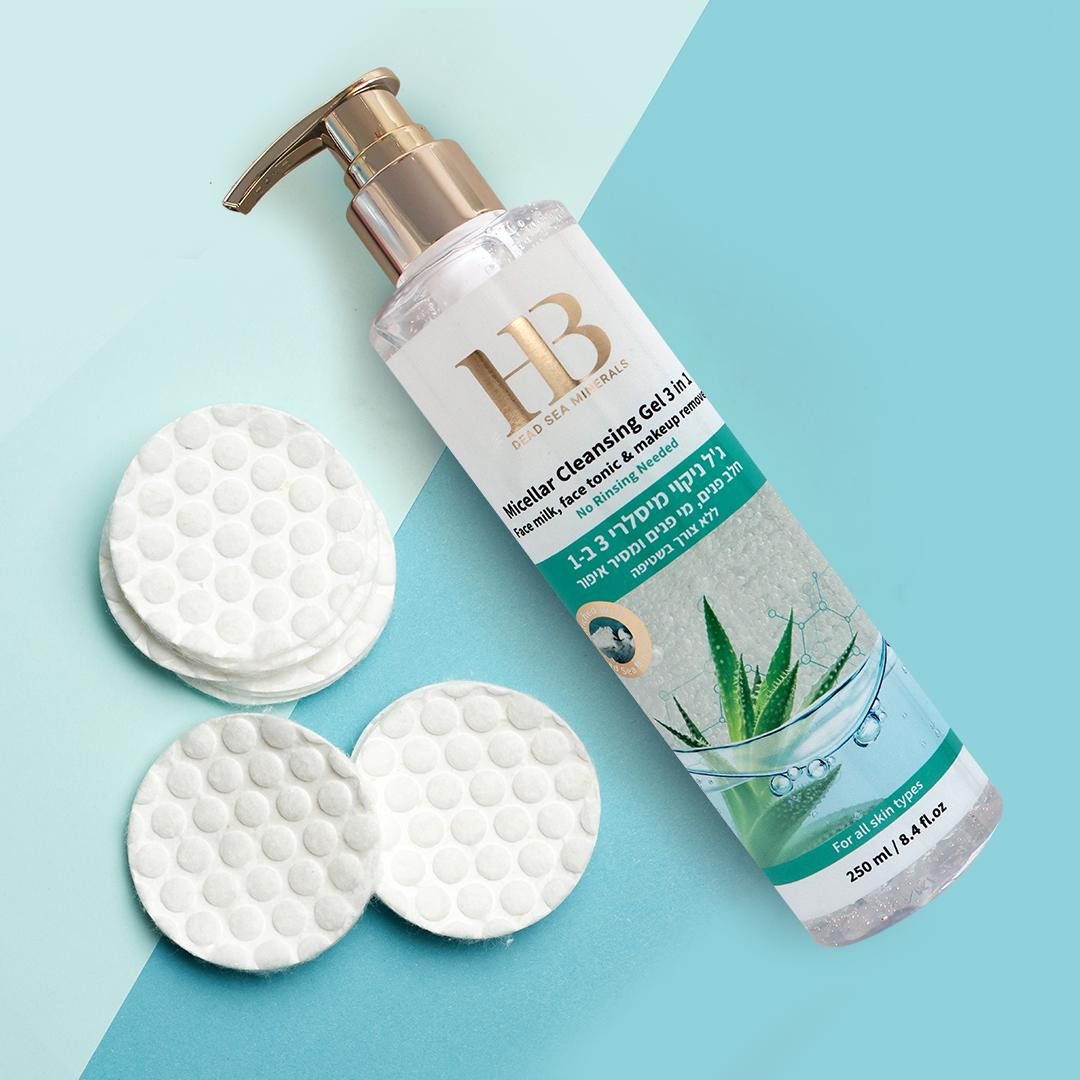 H.B. Dead Sea Minerals Gesichtsreinigungsgel Health&Beauty Mizellen-Reinigungsgel mit Totes-Meer-Mineralien 250ml
