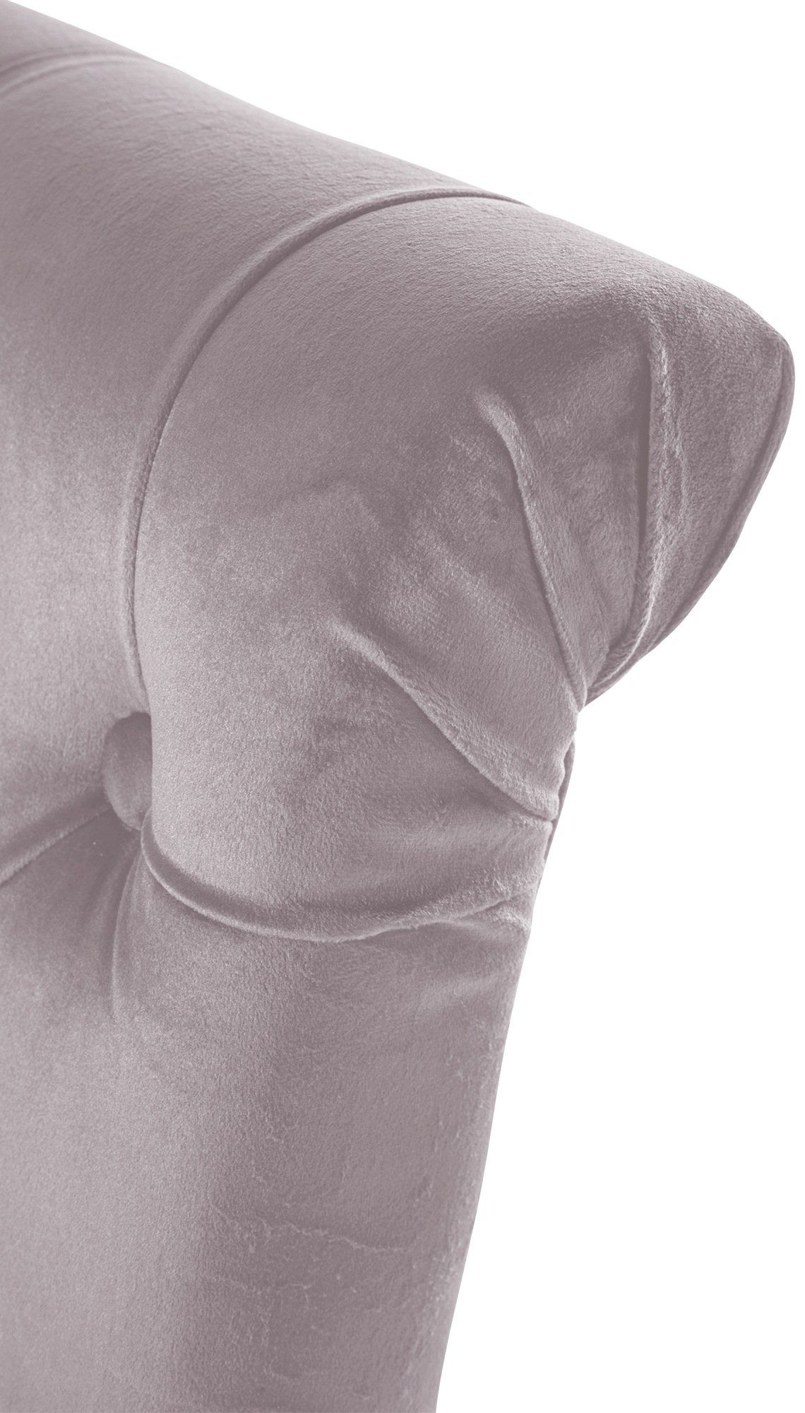 CLP Esszimmerstuhl LISBURN (2er Set), mit Lehne im Chesterfield Design