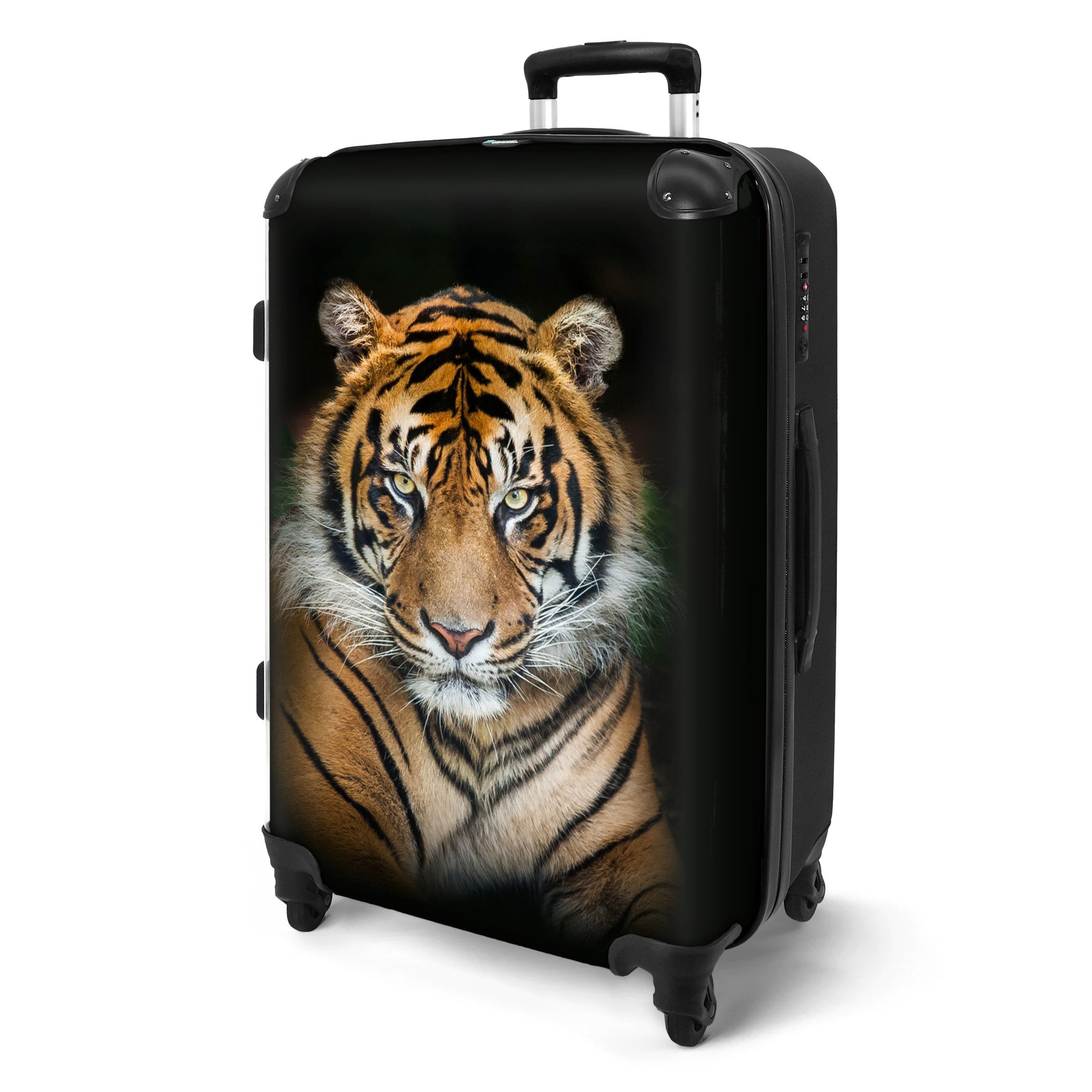 NoBoringSuitcases.com© Hartschalen-Trolley Tiger - Schwarz - günstig online kaufen