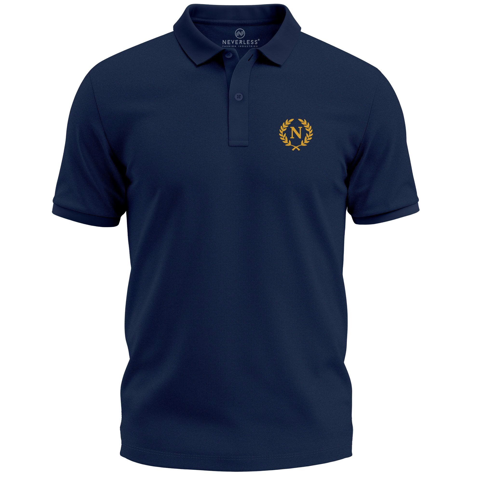 Poloshirt Poloshirt Herren mit Aufdruck Logo Lorbeerkranz – Kurzarm Polo Sommer