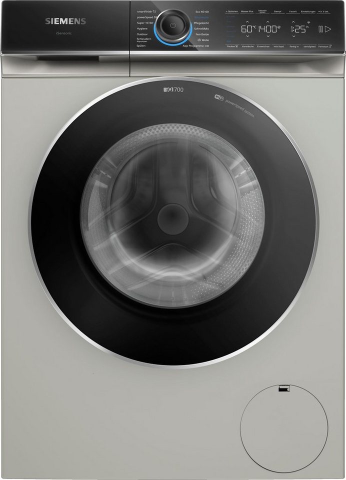 kg, dank App Knitterfalten, Dampf sämtliche mit Waschmaschine smartFinish du WG44B20X40, Home wo – 9 Waschmaschine von SIEMENS Home 1400 Connect bedienen möchtest U/min, der glättet Connect: