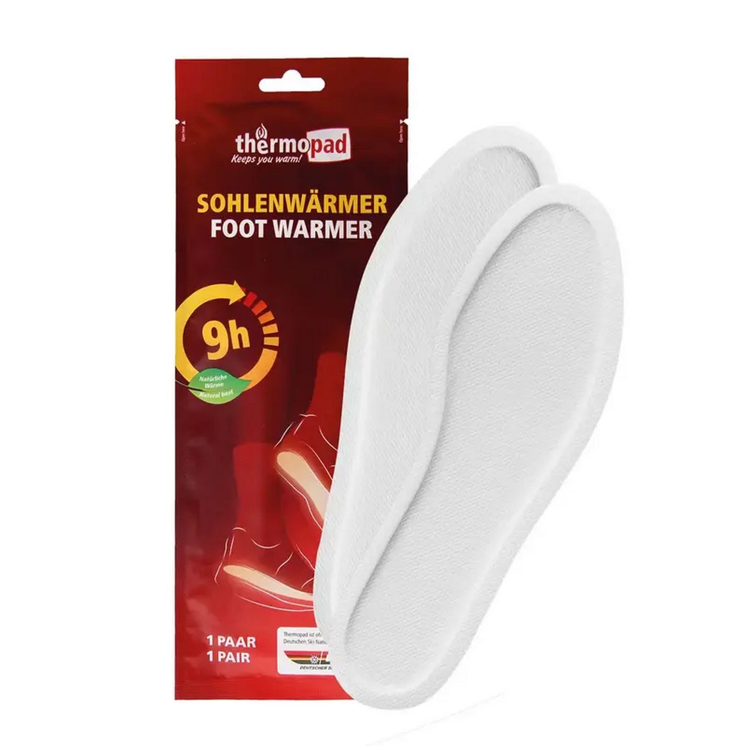 Thermopad Fußwärmer THERMOPAD 1x Paar Sohlenwärmer Größe M (38-39) 9 Std Wärme 78092