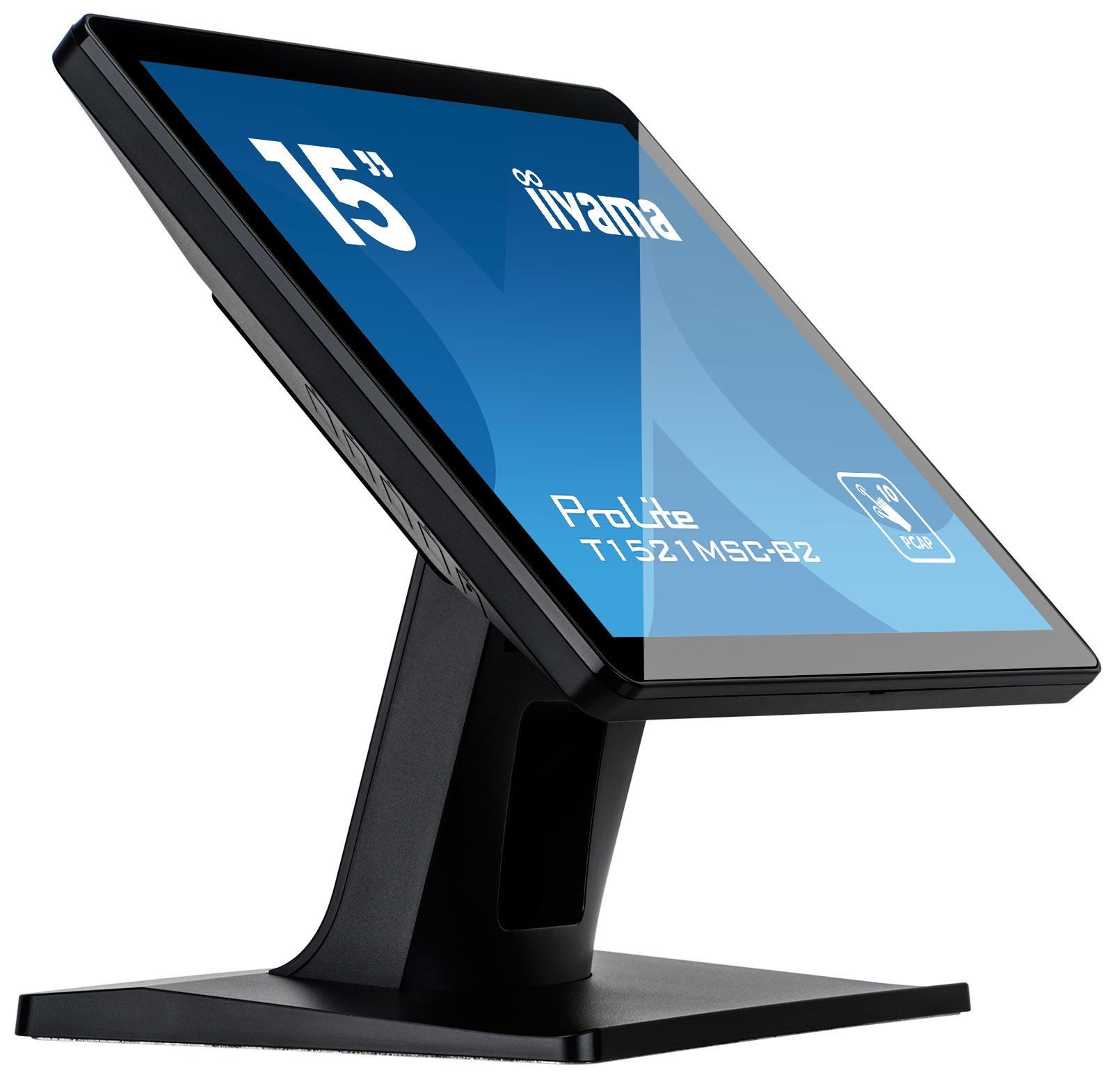 Iiyama 38.0cm (15) T1521MSC-B2 4:3 M-Touch VGA+HDMI retail TFT-Monitor (1024 x 768 px, XGA, 8 ms Reaktionszeit, TN, Touchscreen, Lautsprecher)