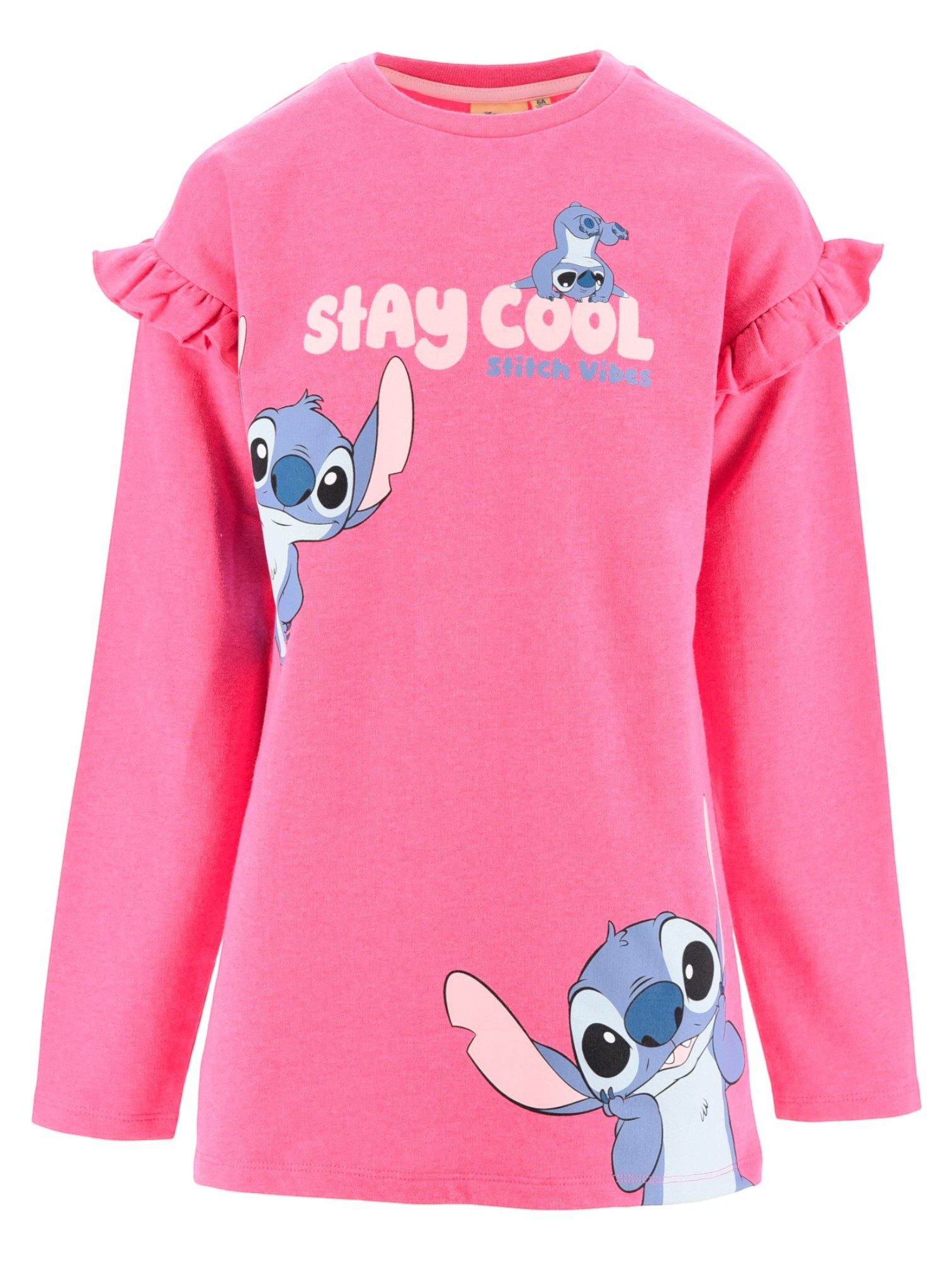 Lilo & Stitch Sweatkleid Stay Cool – Stitch Vibes Mädchen Sweatkleid Gr. 98 -128 cm