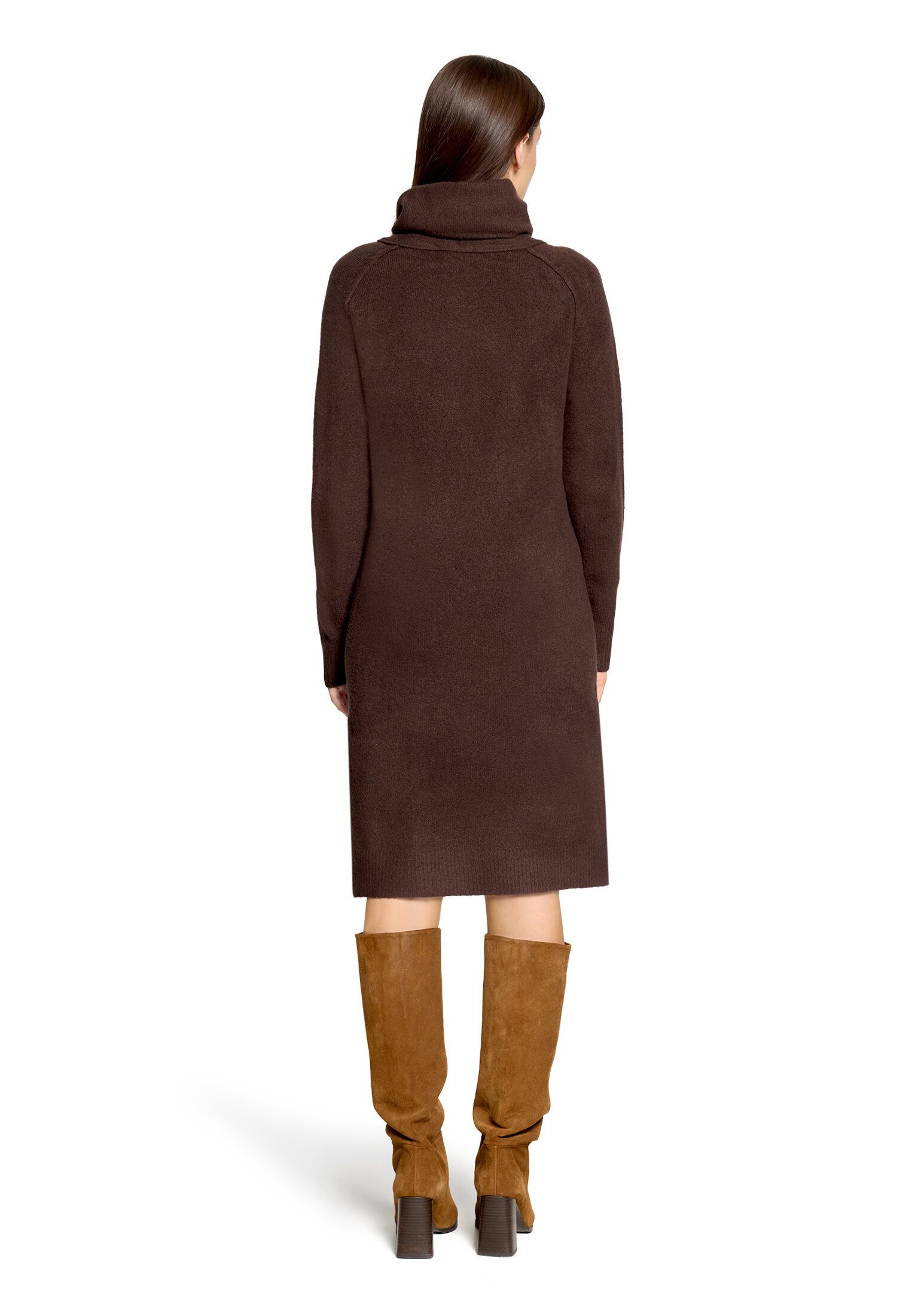 Cartoon Strickkleid Damen mit Turtle Neck