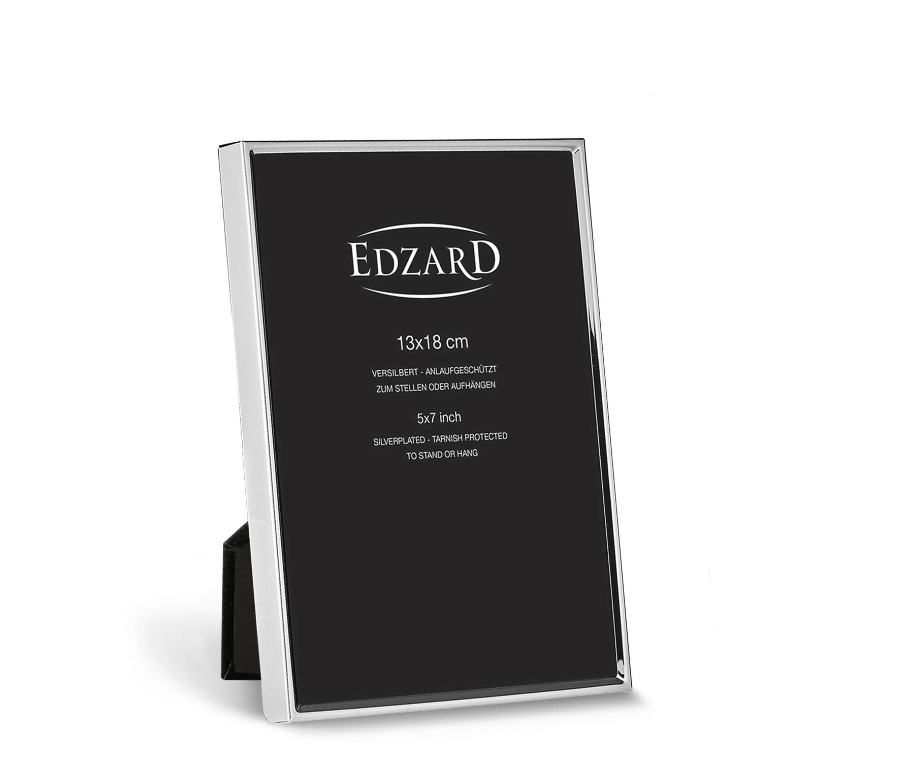 EDZARD Bilderrahmen Foto anlaufgeschützt, für 13x18 und cm , versilbert