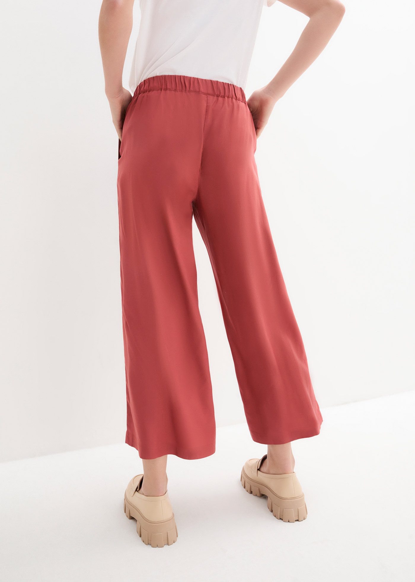 bonprix Culotte aus Viskose, mit elastischem Bund, Loose fit, weite Beinform
