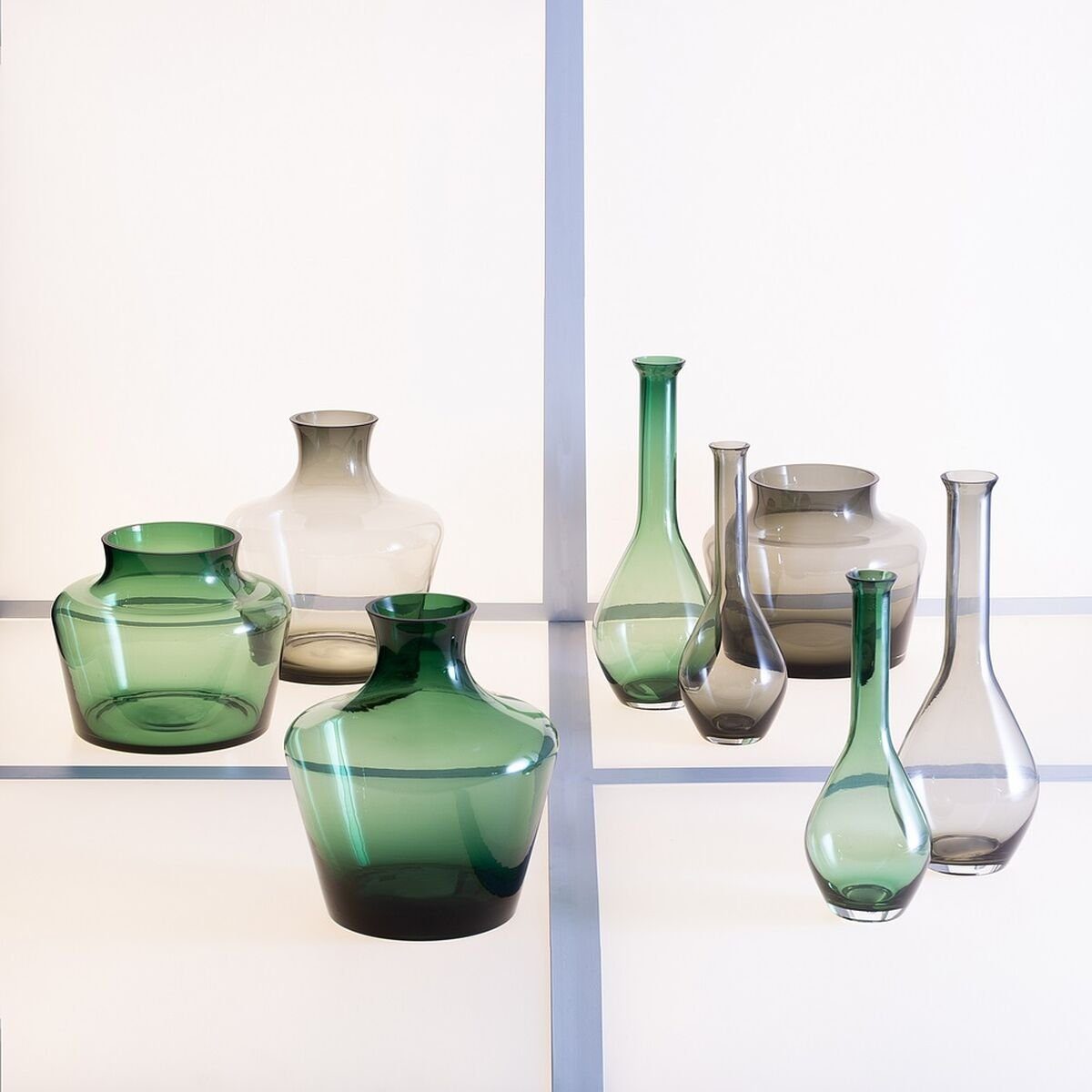 Glas x x cm Bigbuy Vase 12 12 33 grün Dekovase