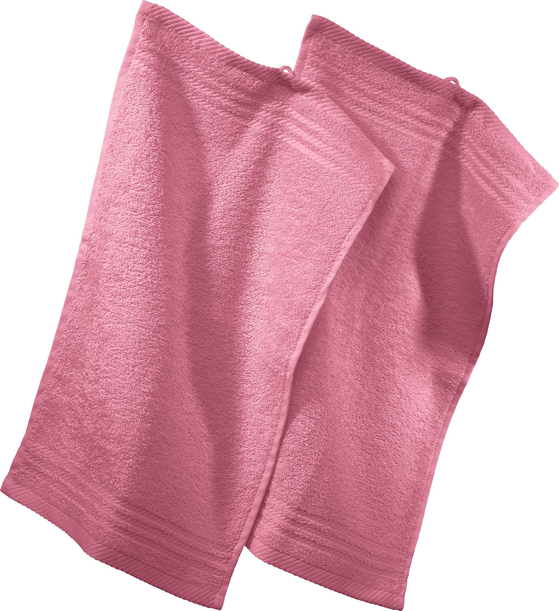 REDBEST Gästehandtuch Gästetuch 2er-Pack, Frottier, Walk-Frottier Uni