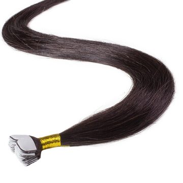 hair2heart Echthaar-Extension Premium Mini Tape Extensions #5/0 Hellbraun 40cm