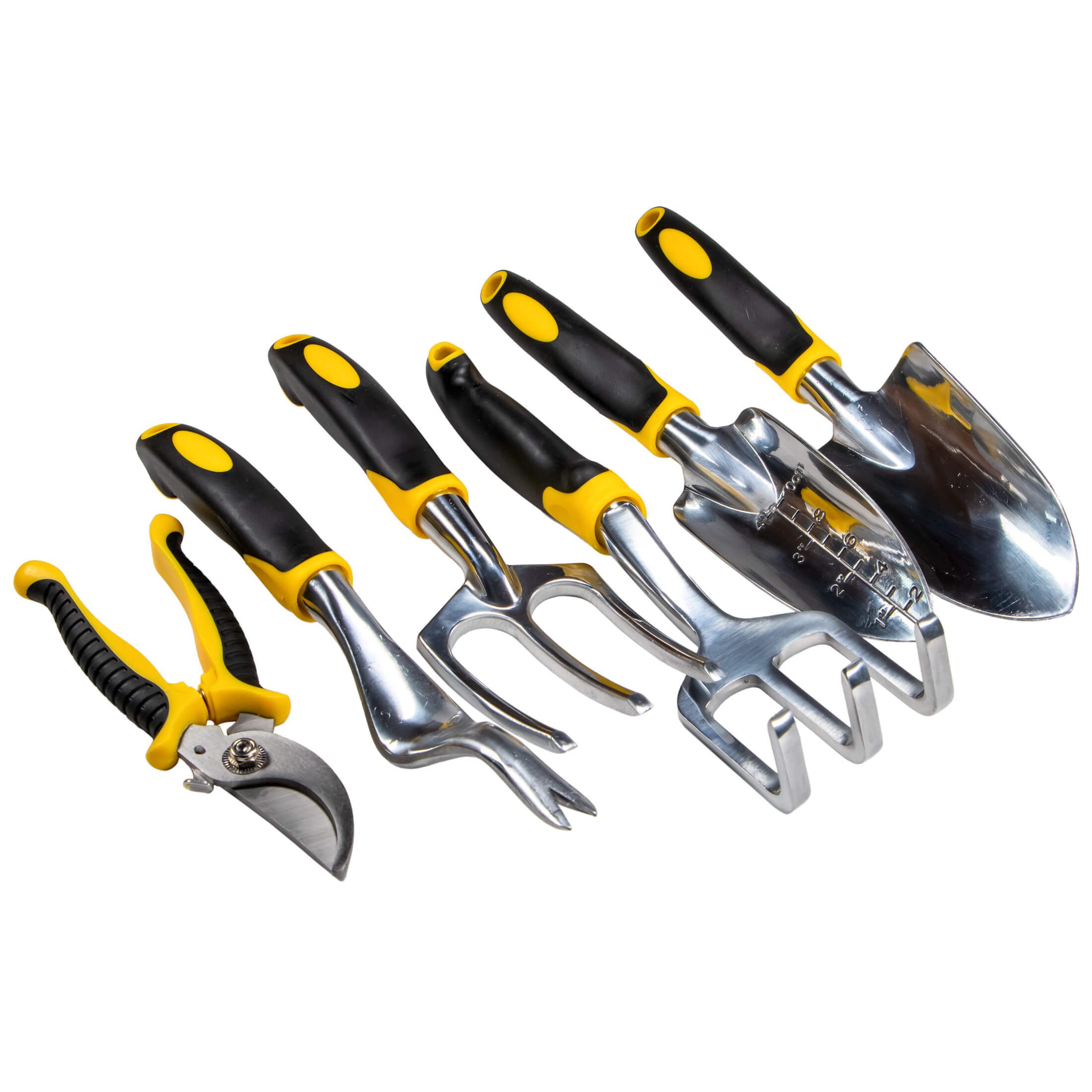 Beast Gartenpflege-Set Garten Handwerkzeug Set 6 teilig Schaufel, Kelle, Kultivator, Harke, vielseitiges Set, Pflanzen, Umtopfen, Unkraut entfernen
